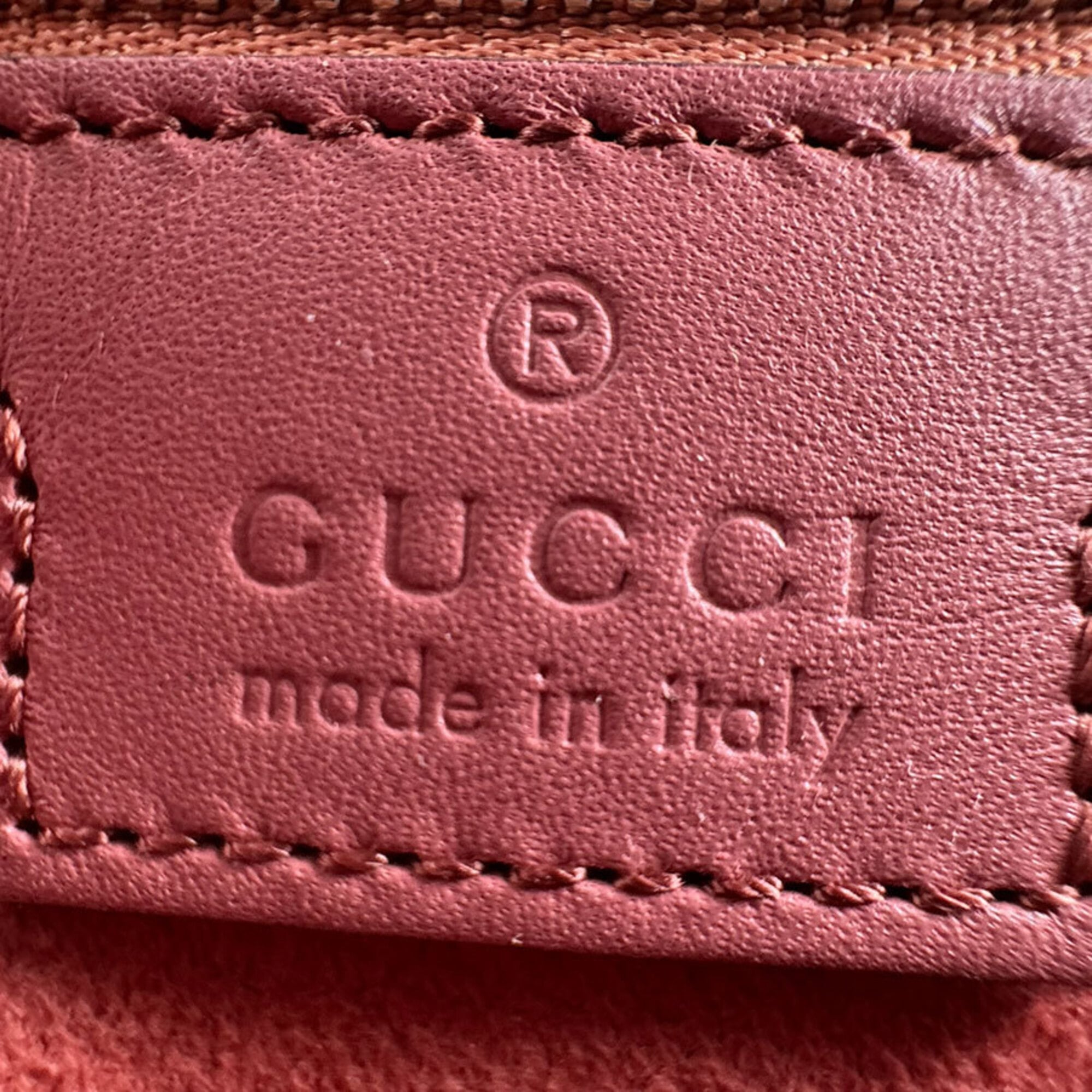 Gucci Pink Leather Shoulder Bag (Pre-Owned)