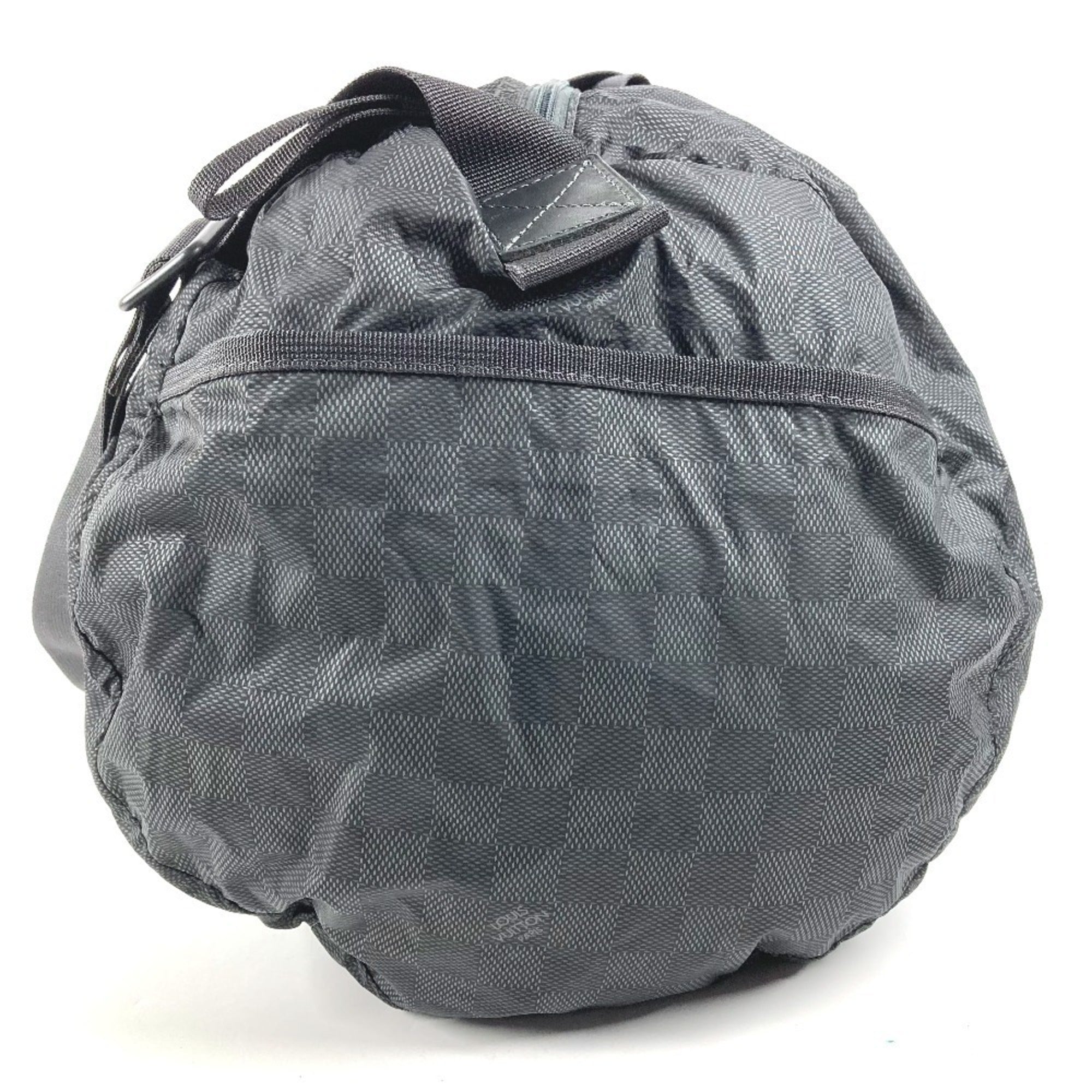 Louis Vuitton Black Nylon Leather Boston Bag (Pre-Owned)