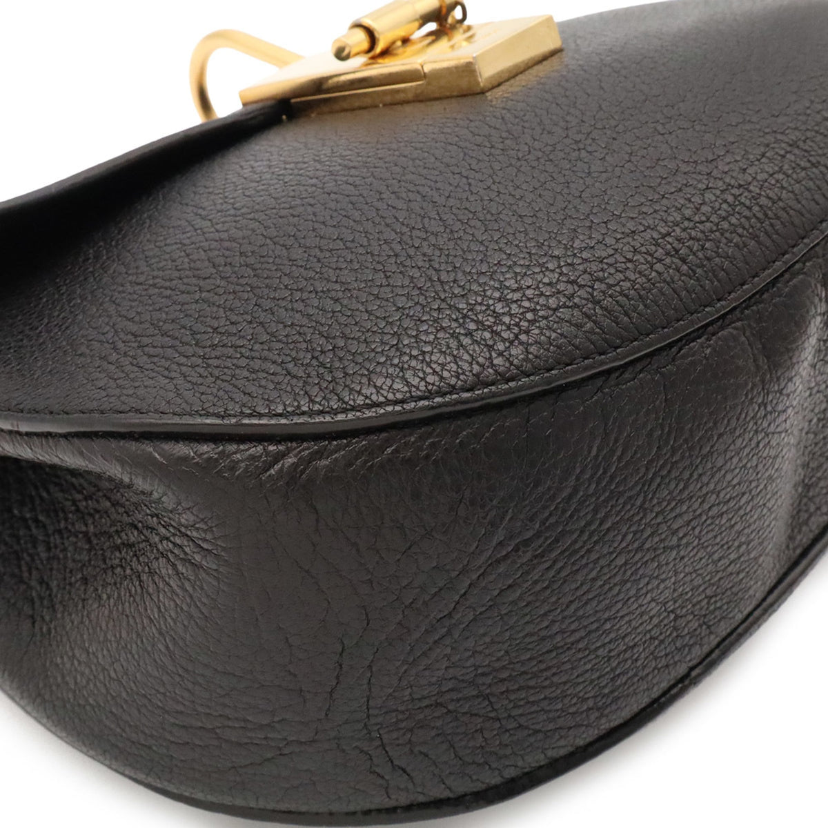 Chloé Black Leather Pochette Shoulder Bag (Pre-Owned)