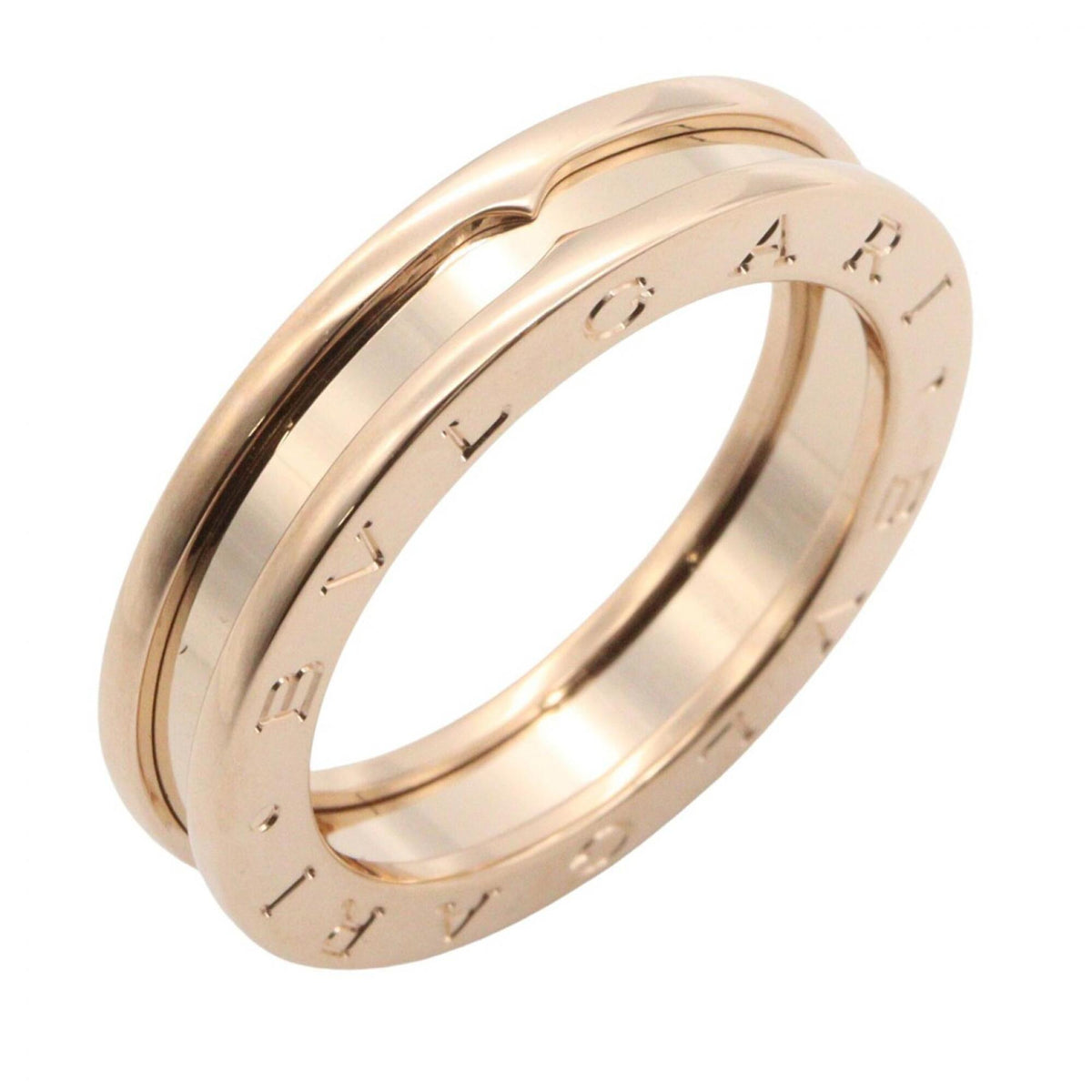Bvlgari Gold Pink Gold (18K) Band Ring (Pre-Owned)