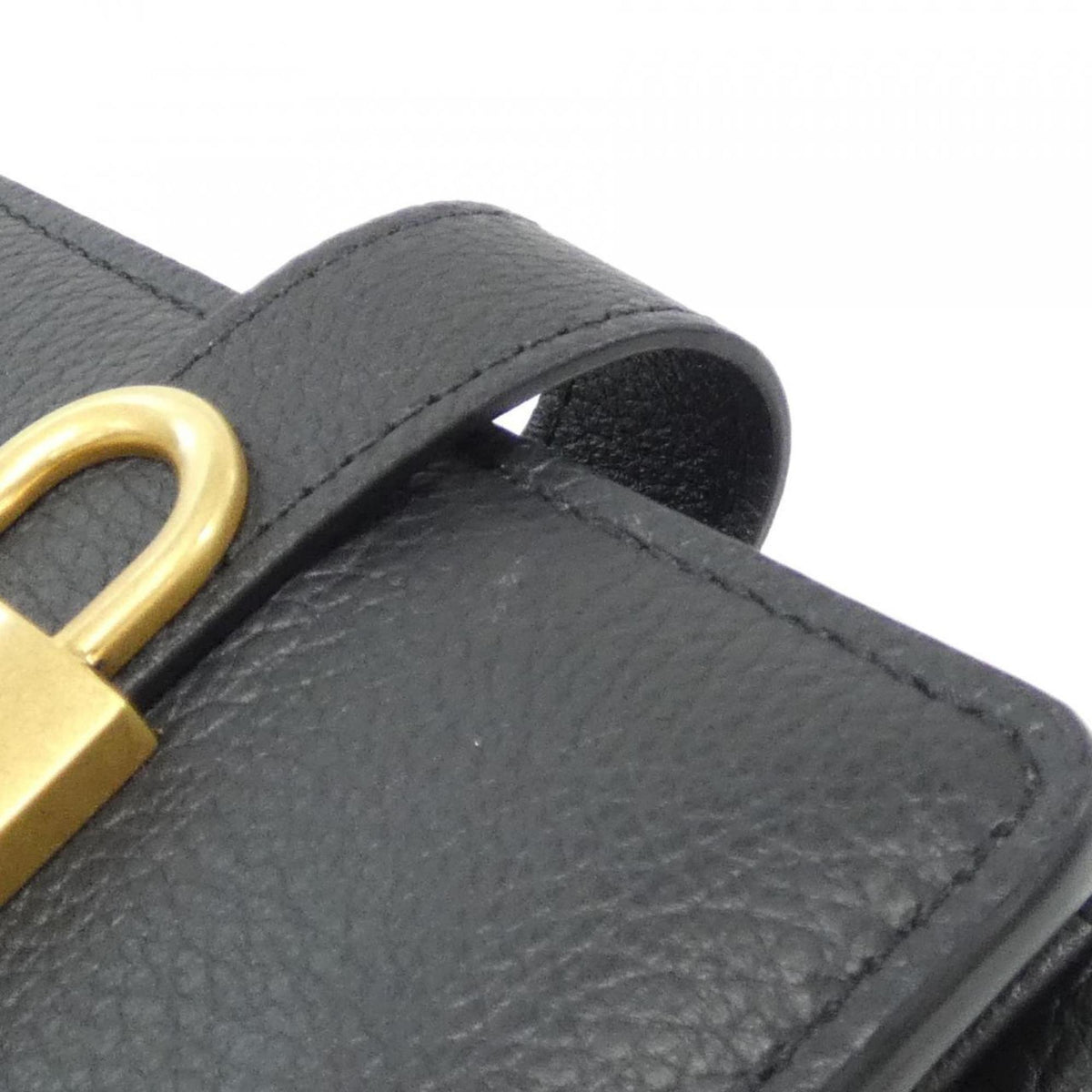 Louis Vuitton Black Leather Wallet (Bi-Fold) (Pre-Owned)