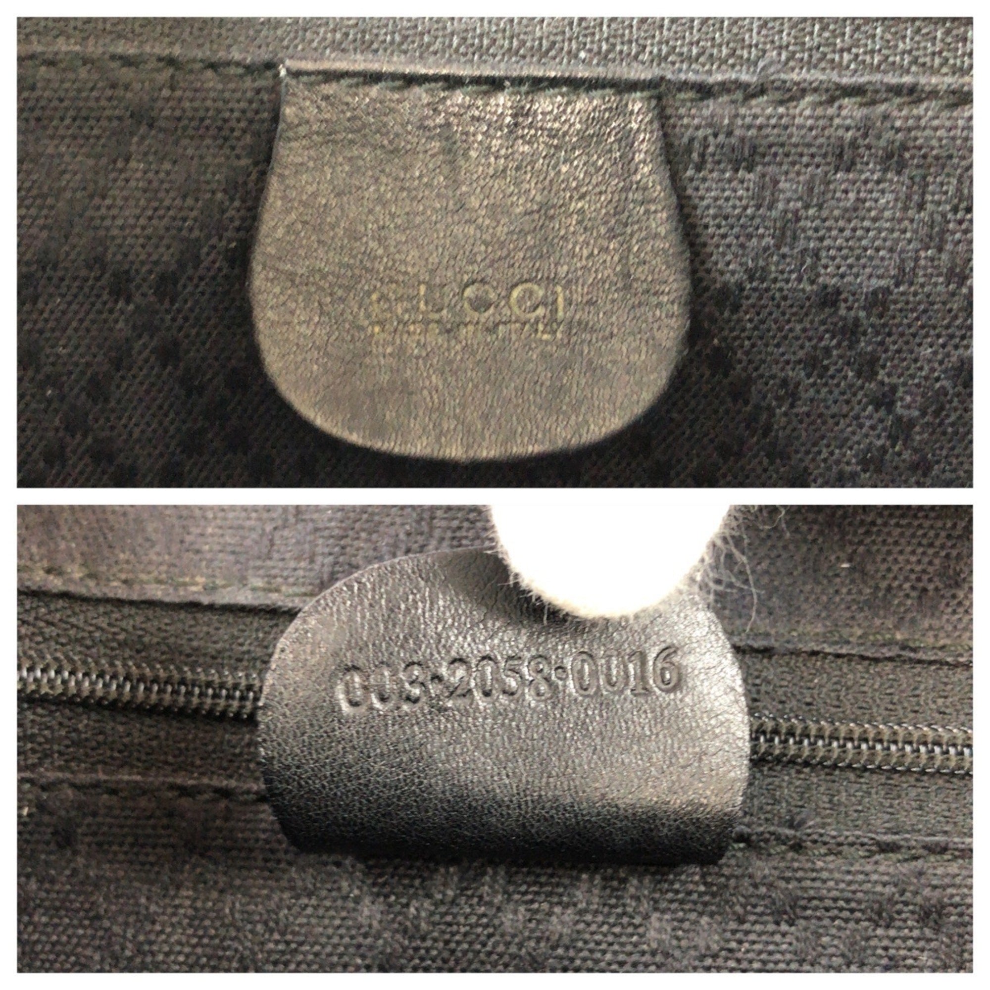 Gucci Black Brown Leather Backpack (Pre-Owned)