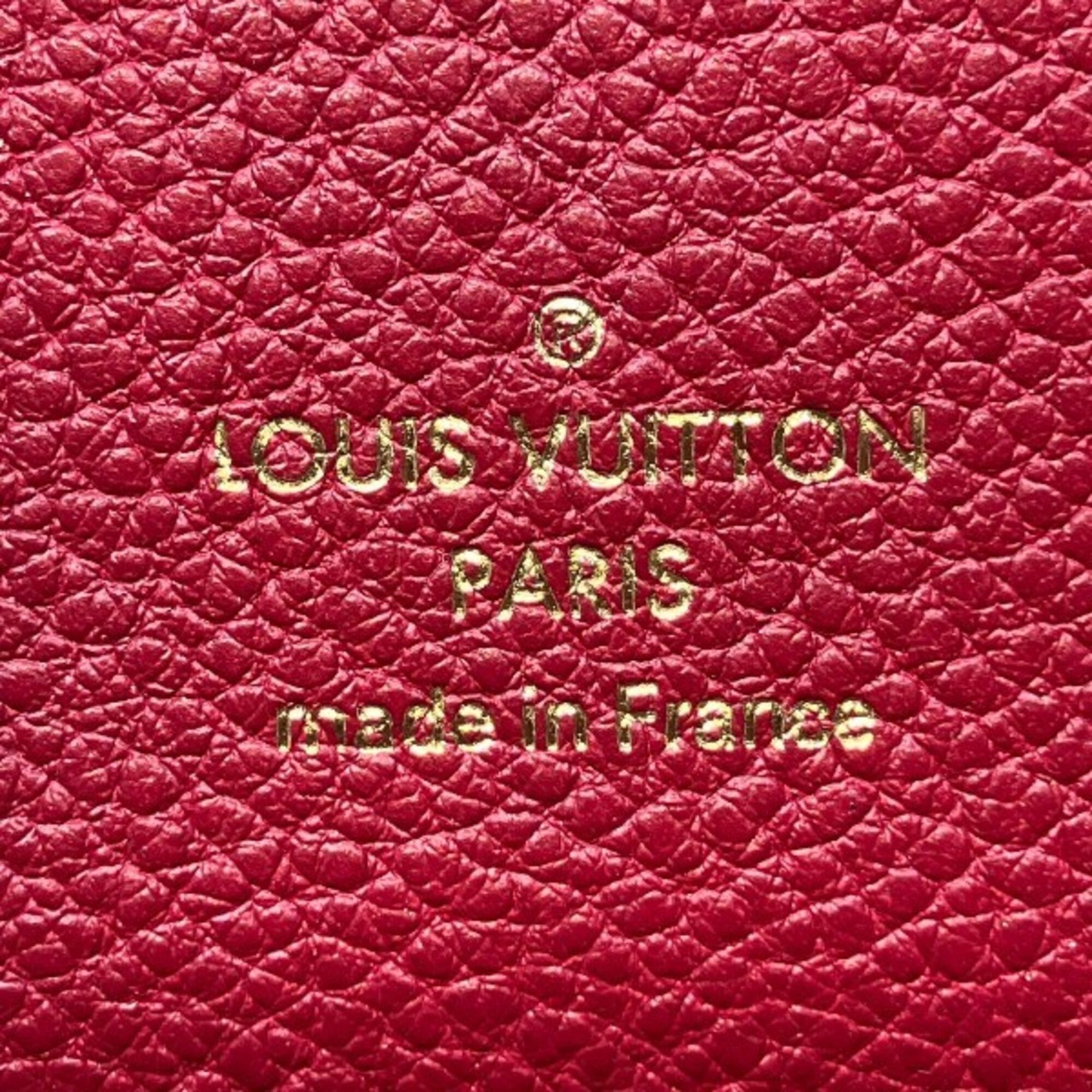 Louis Vuitton Monogram Empreinte Jaipur Pink Leather Long Wallet (Bi-Fold) (Pre-Owned)