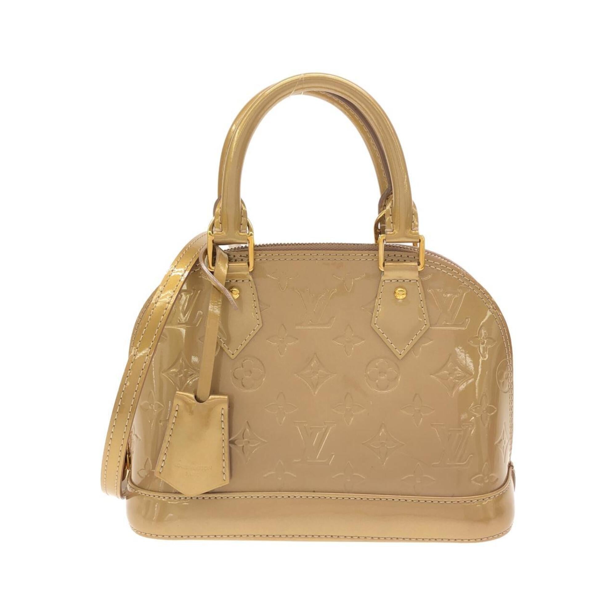 Louis Vuitton Vernis Beige Poodle Leather Handbag (Pre-Owned)