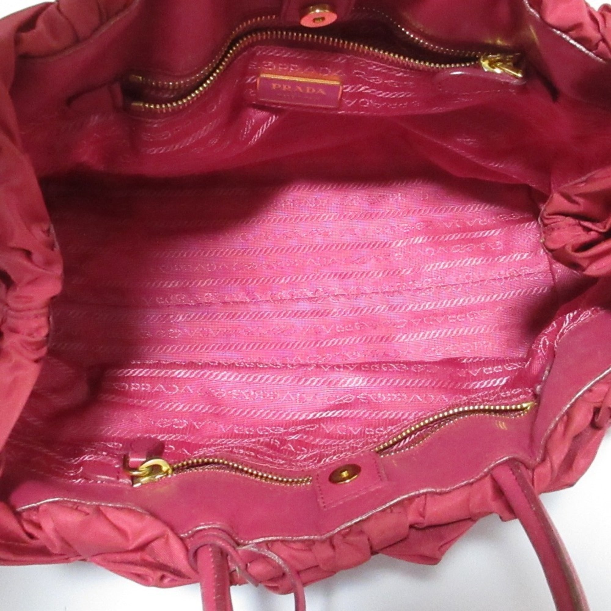 Prada Pink Nylon Handbag (Pre-Owned)