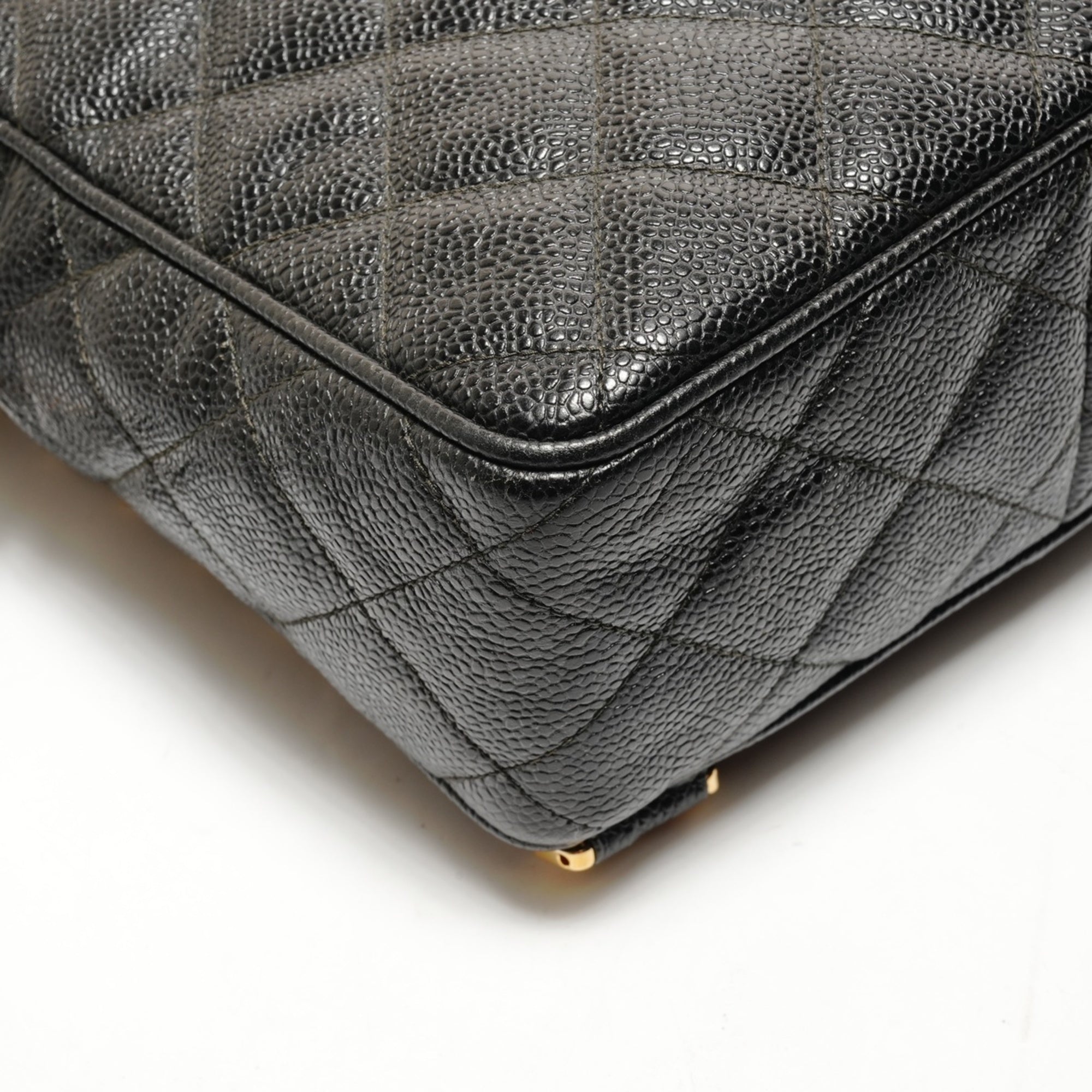 Chanel Black Grained Calfskin Backpack (Pre-Owned)