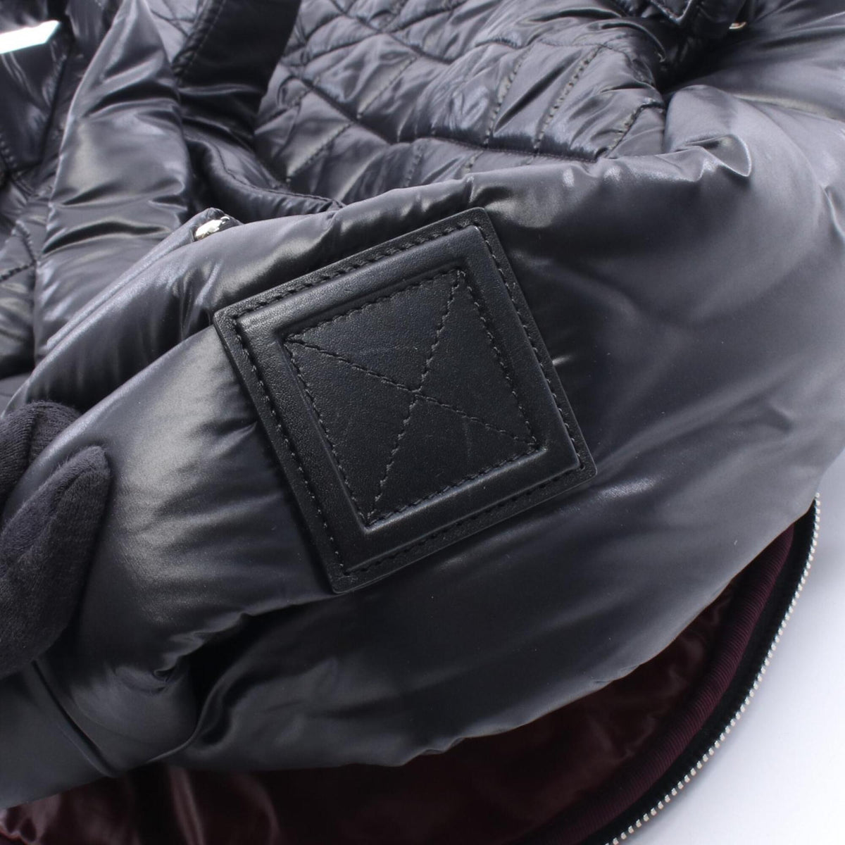 Chanel Black Nylon Leather Backpack (Pre-Owned)
