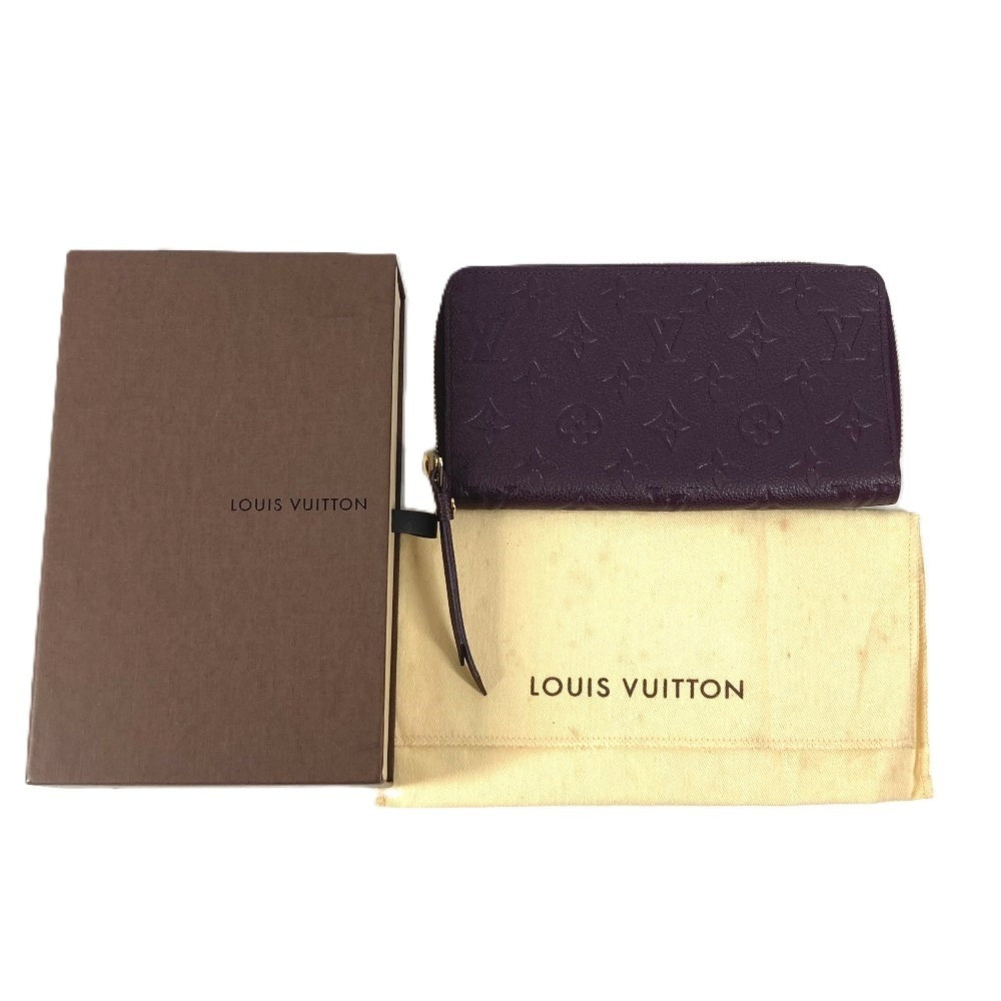 Louis Vuitton Monogram Empreinte Orb Purple Monogram Empreinte Long Wallet (Bi-Fold) (Pre-Owned)