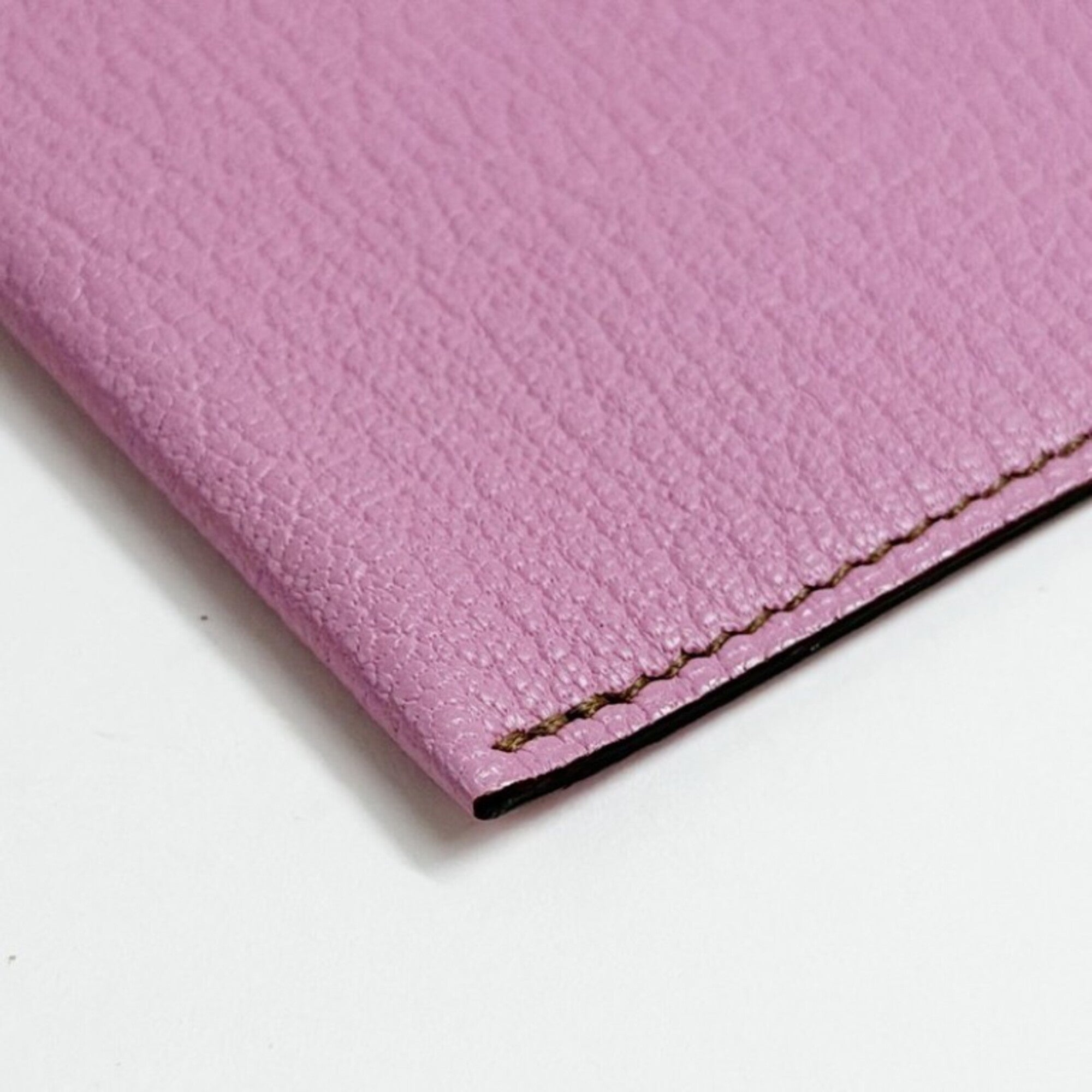 Hermes Pink Chevre Leather Pouch (Pre-Owned)