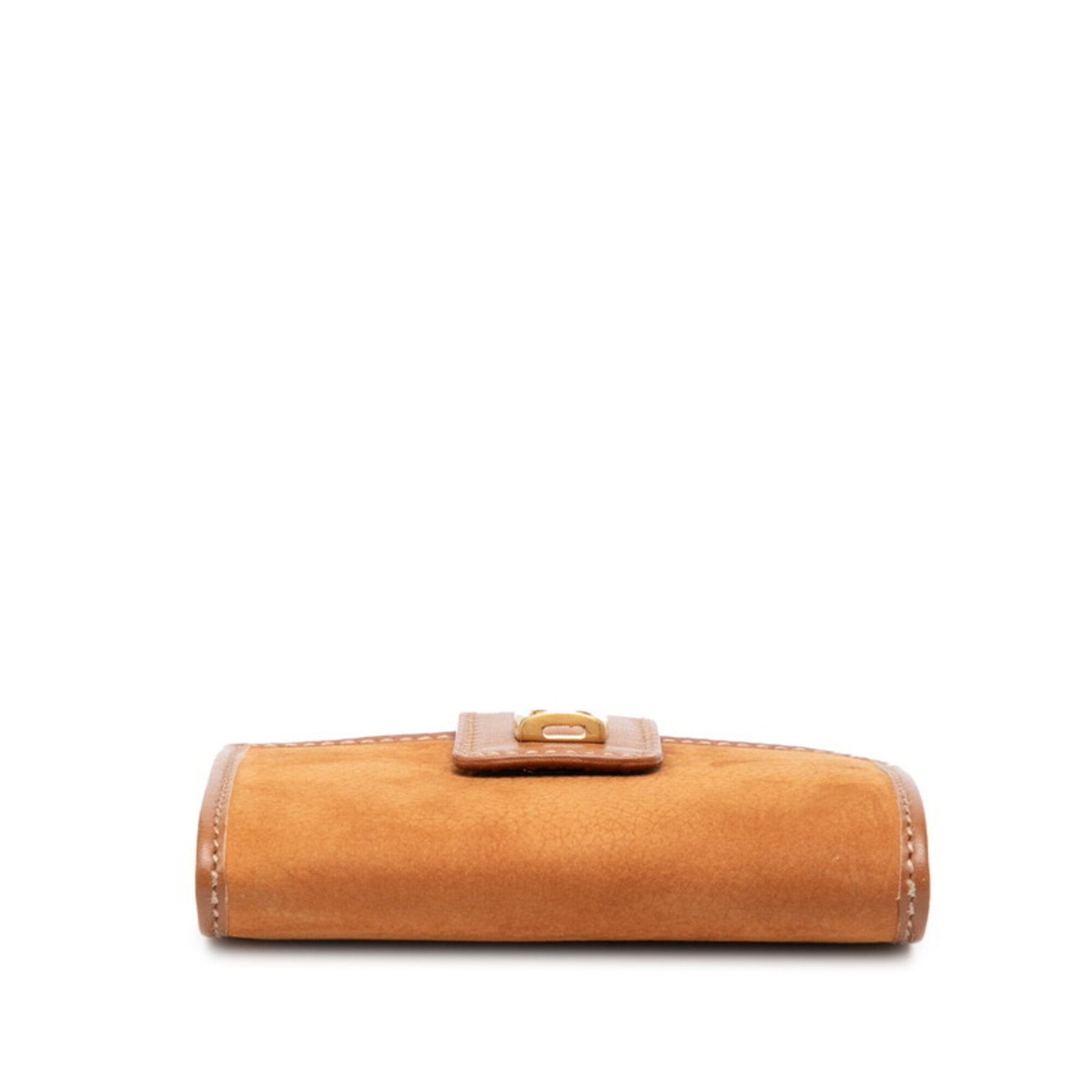 Gucci Brown Leather Coin Purse/Coin Case (Pre-Owned)