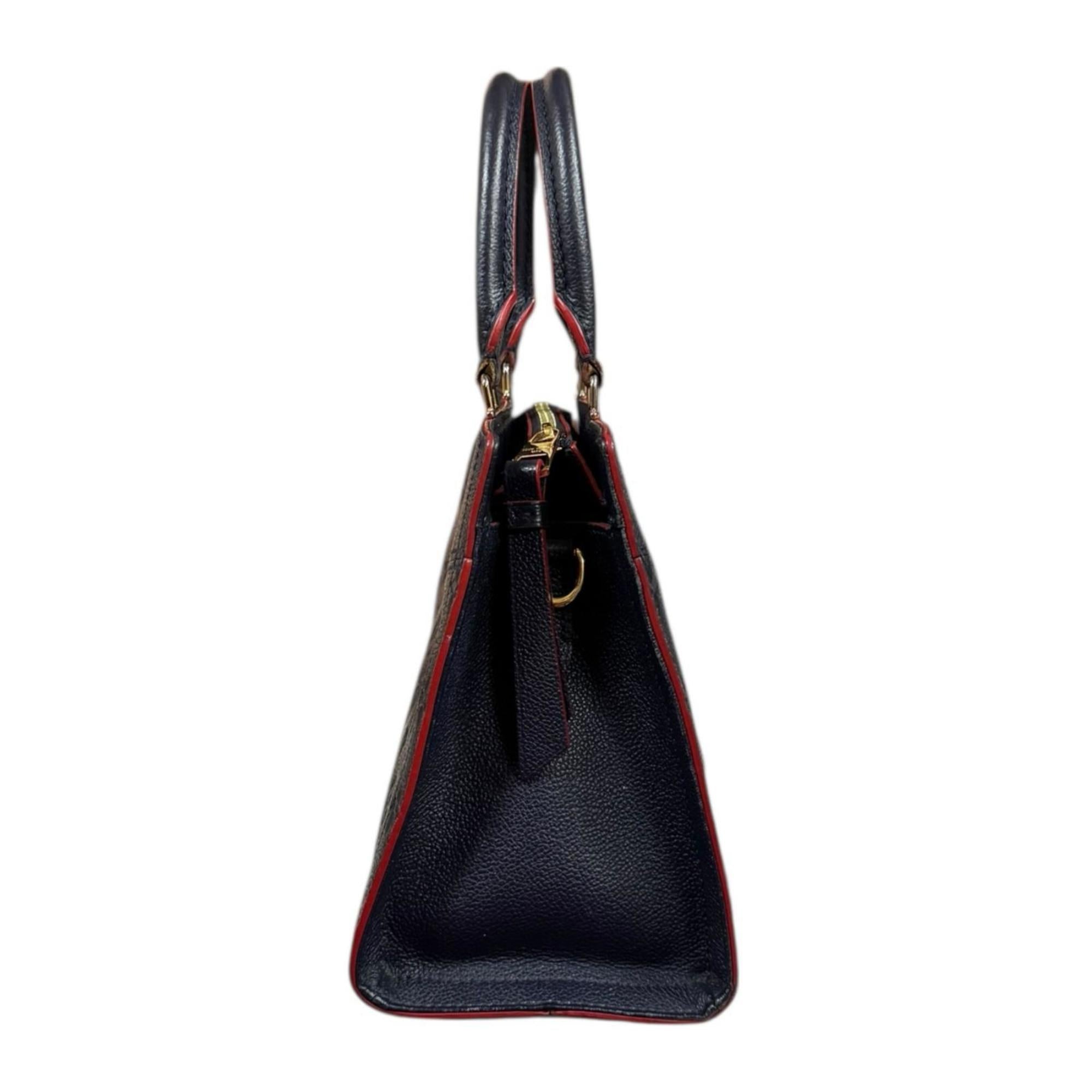 Louis Vuitton Marine Rouge Navy Monogram Empreinte Shoulder Bag (Pre-Owned)