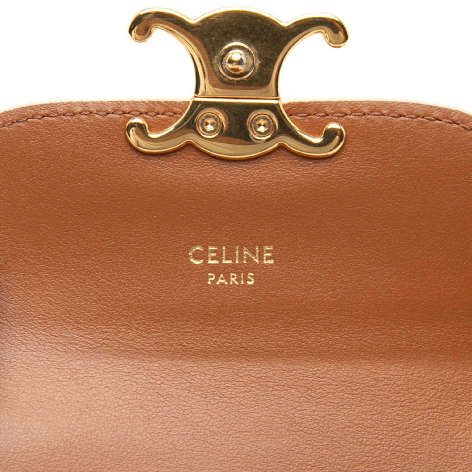 Celine Ivory Pvc Leather Wallet (Tri-Fold) (Pre-Owned)