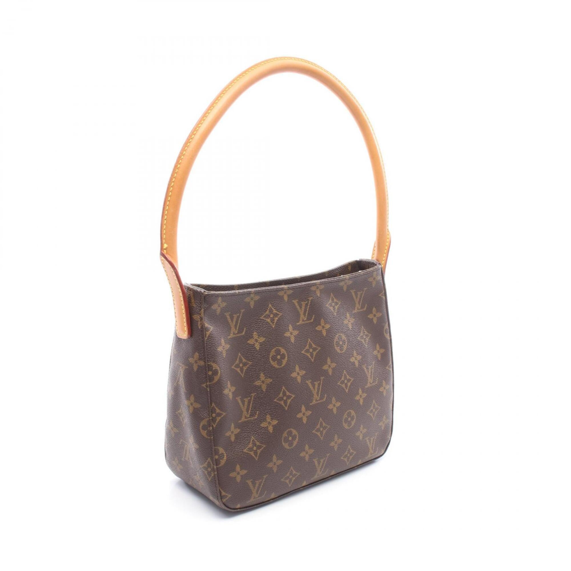 Louis Vuitton Brown Monogram Coated Canvas Leather Handbag Shoulder Bag (Pre-Owned)