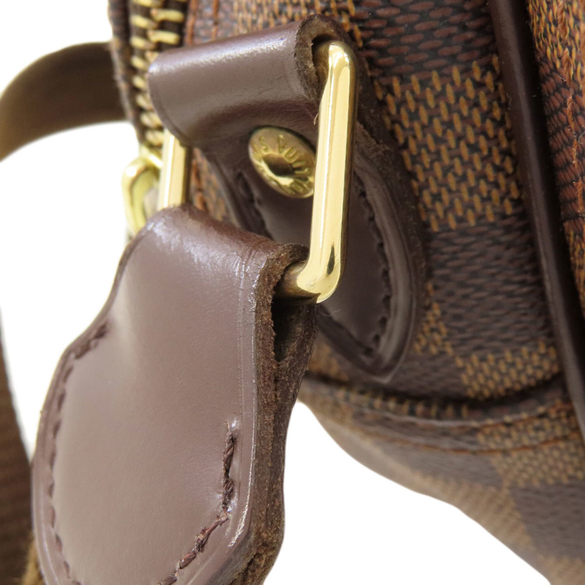 Louis Vuitton Damier Canvas Ebene Damier Canvas Shoulder Bag (Pre-Owned)