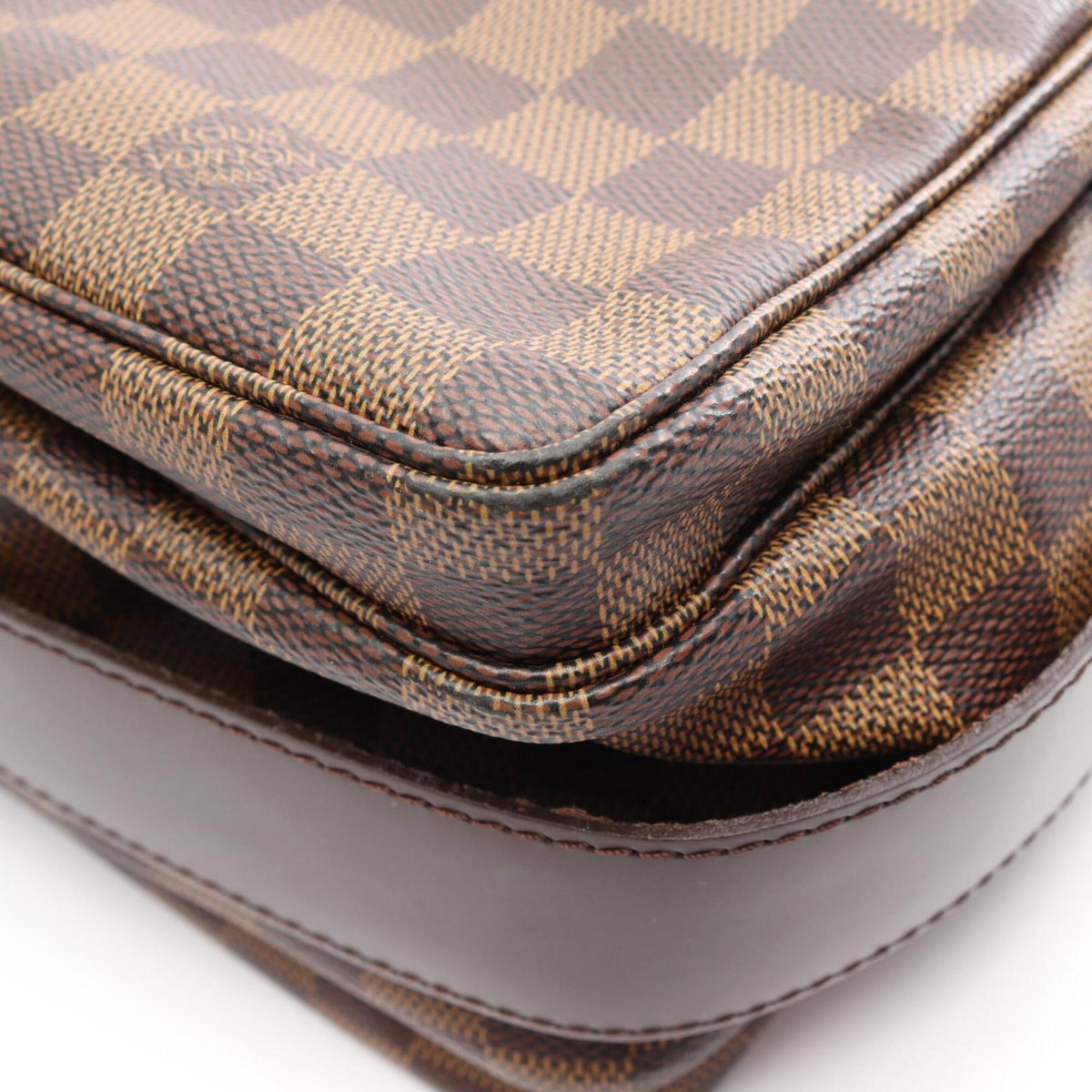 Louis Vuitton Brown Coated Canvas Pvc Leather Handbag Shoulder Bag (Pre-Owned)
