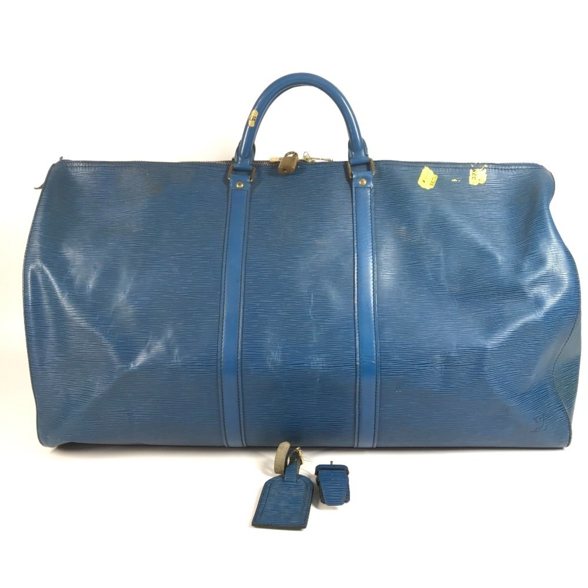 Louis Vuitton Blue Toledo Blue Epi Leather Boston Bag (Pre-Owned)
