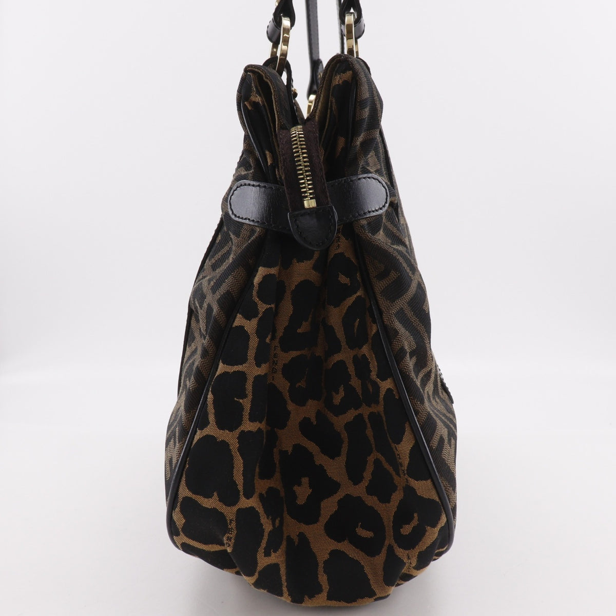 Fendi Zucca Brown Nylon Canvas Tote Bag (Pre-Owned)