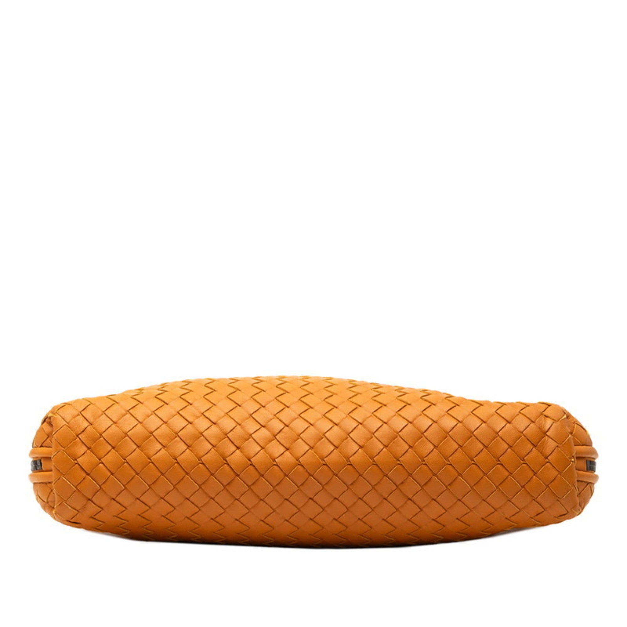Bottega Veneta Orange Leather Shoulder Bag (Pre-Owned)