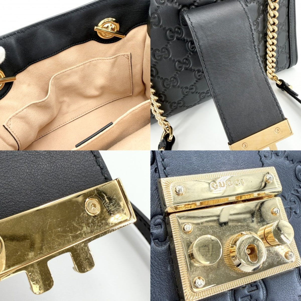 Gucci Black Leather Shoulder Bag (Pre-Owned)