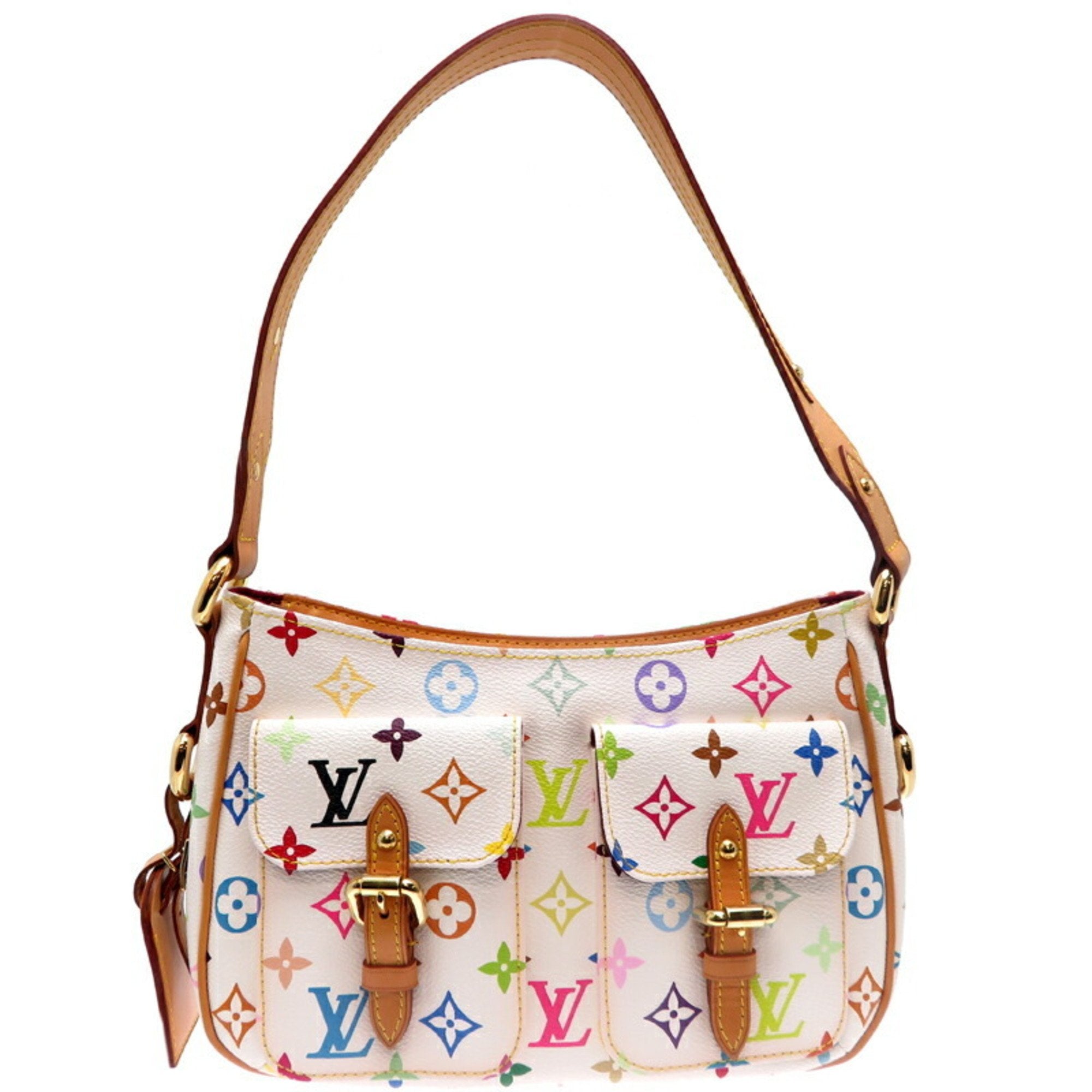 Louis Vuitton Monogram Multicolore Blanc Multi-Color White Monogram Multicolore Shoulder Bag (Pre-Owned)