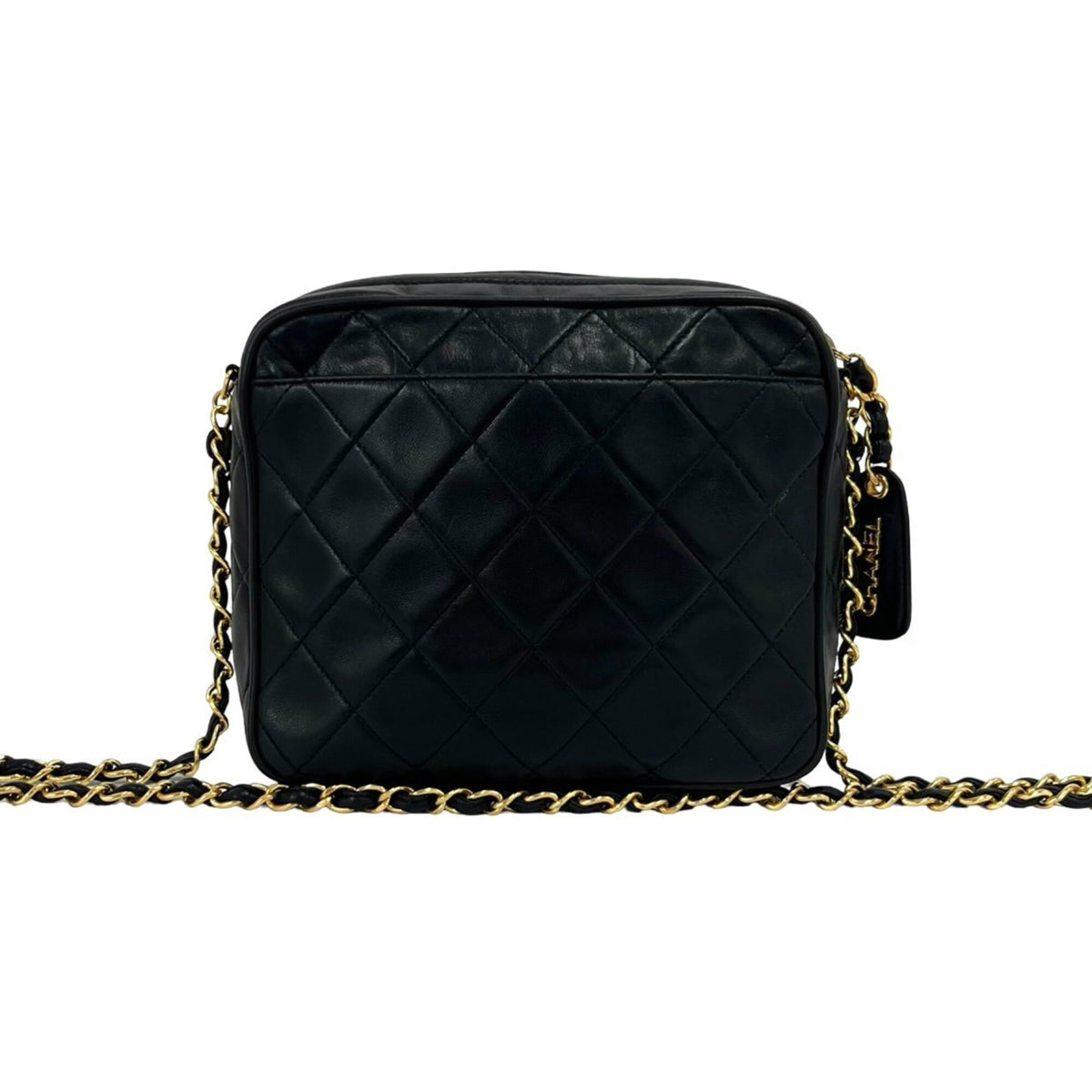Chanel Black Leather Shoulder Bag (Pre-Owned)