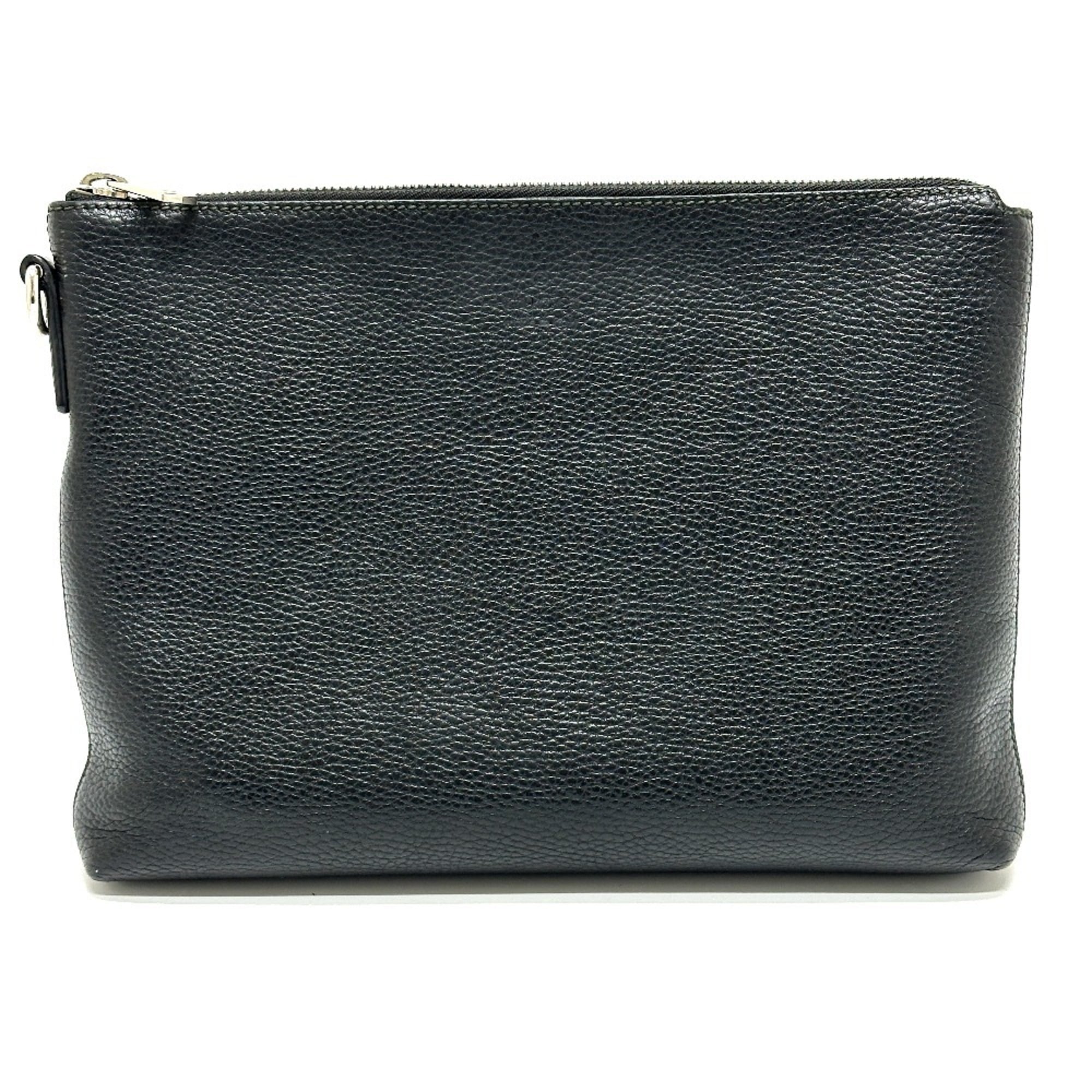 Gucci Black Leather Clutch Bag (Pre-Owned)