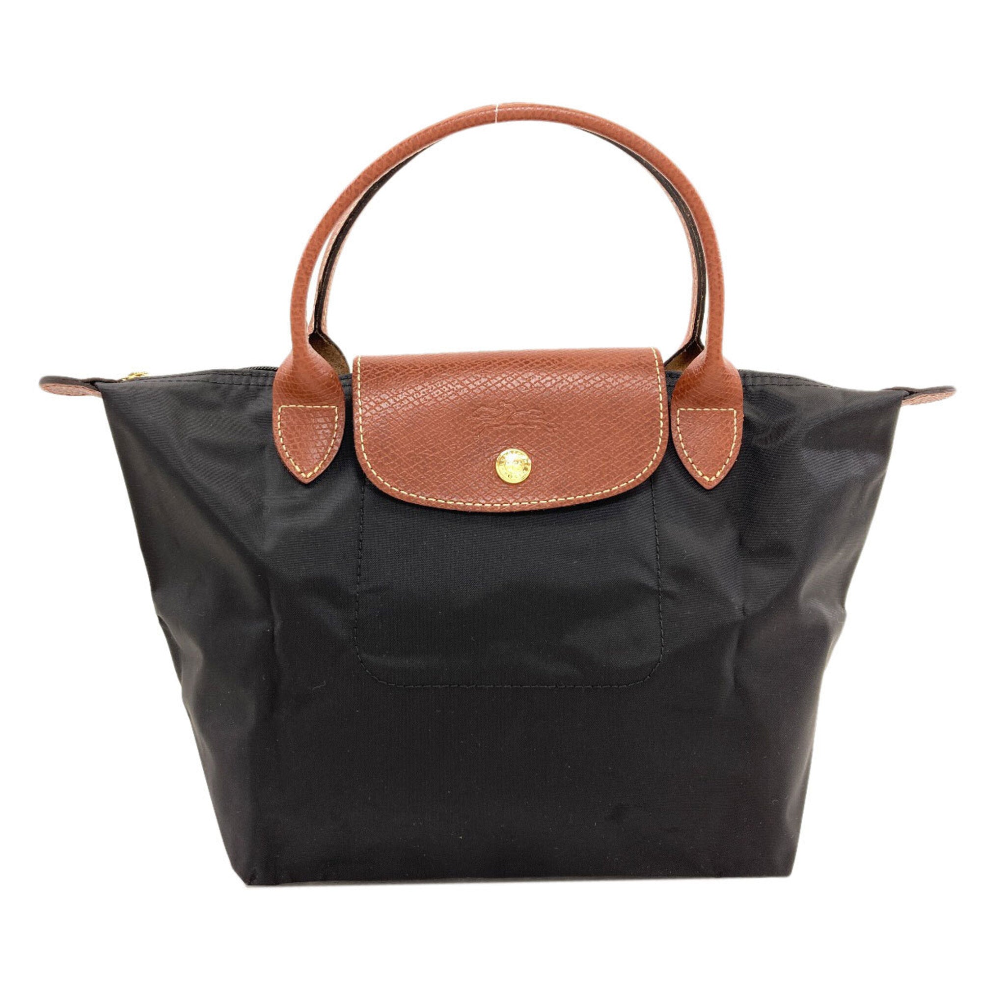 Longchamp Black Nylon Handbag (Pre-Owned)