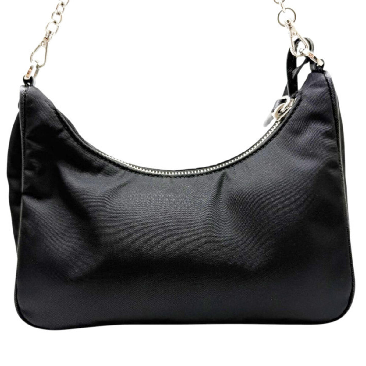 Prada Black Nylon Handbag Pouch Shoulder Bag (Pre-Owned)