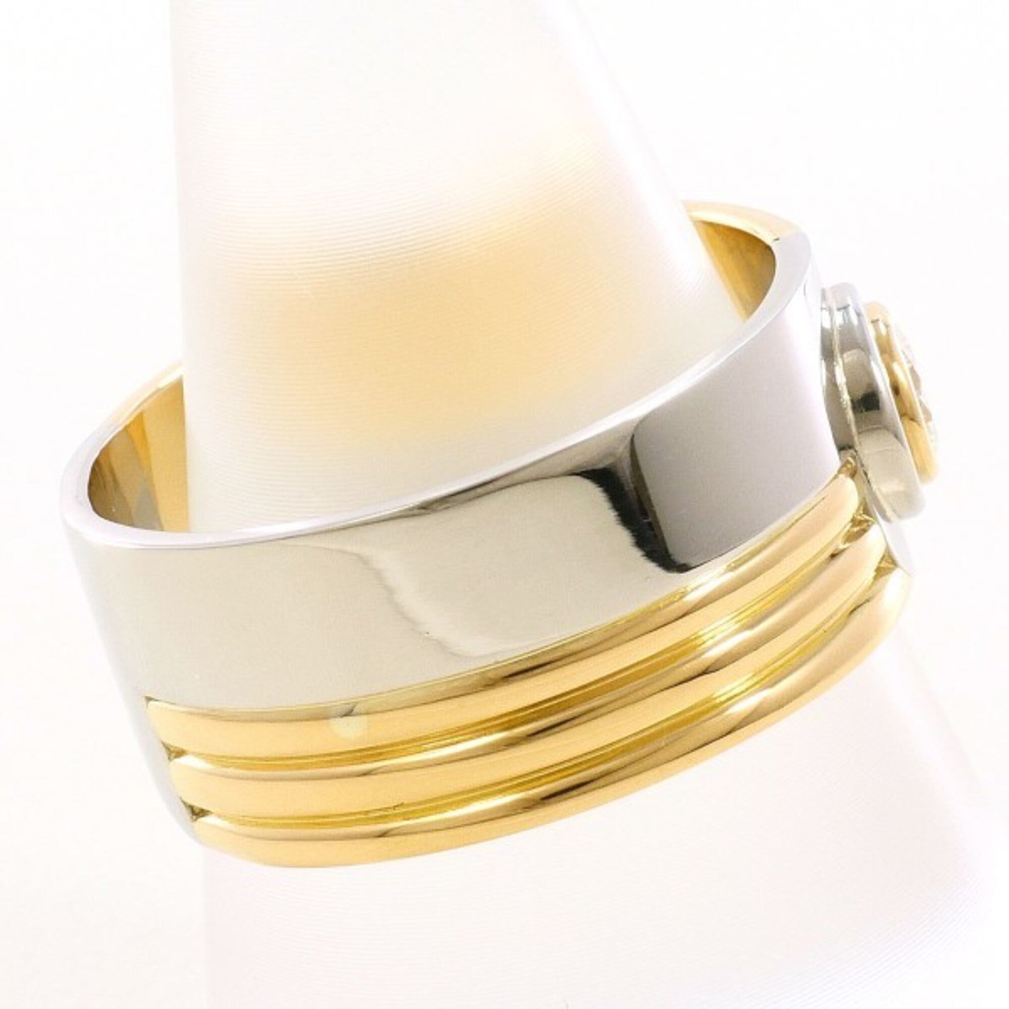 Unbranded Platinum Yellow Gold Yellow Gold (18K) Platinum 900 Band Ring (Pre-Owned)