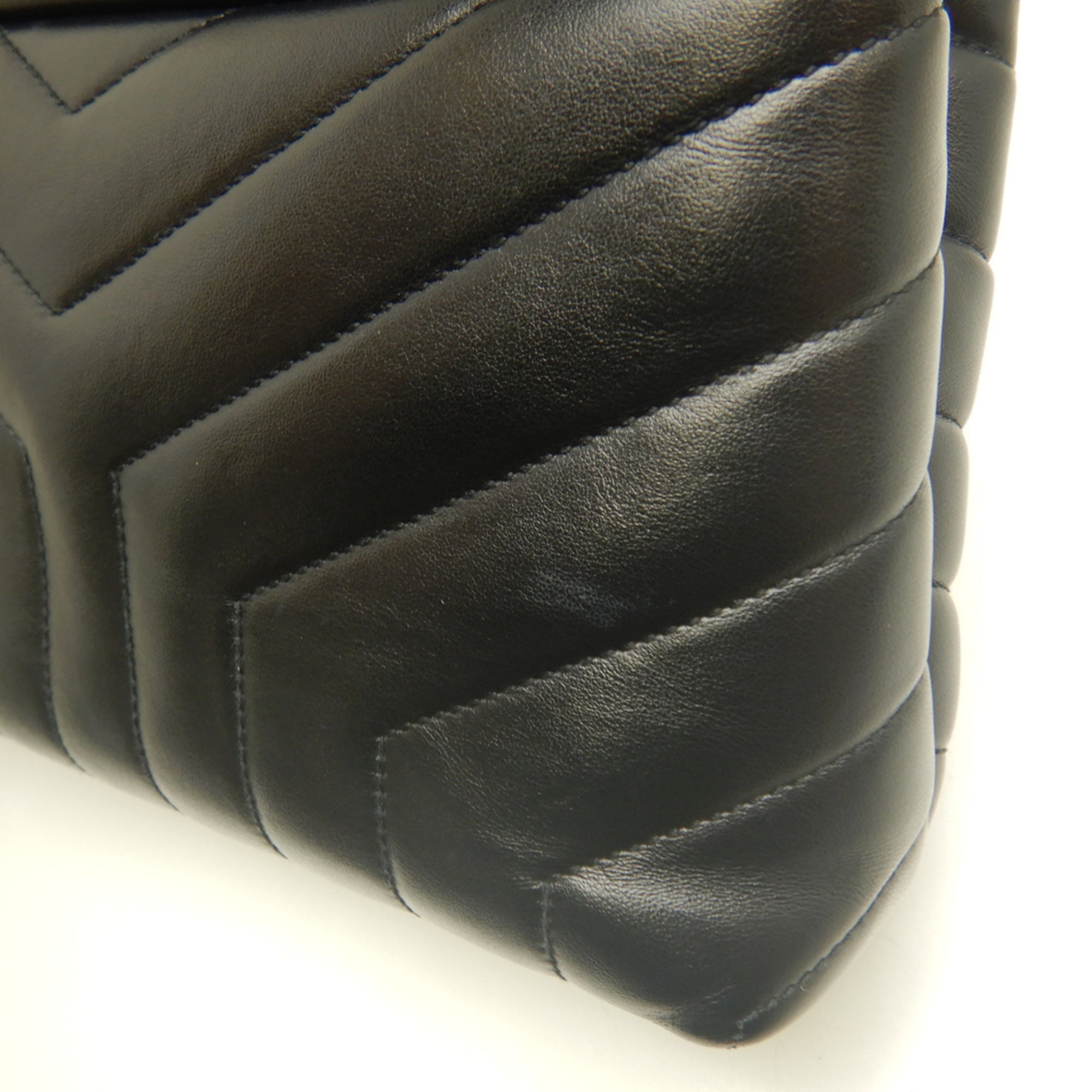 Yves Saint Laurent Black Leather Shoulder Bag (Pre-Owned)