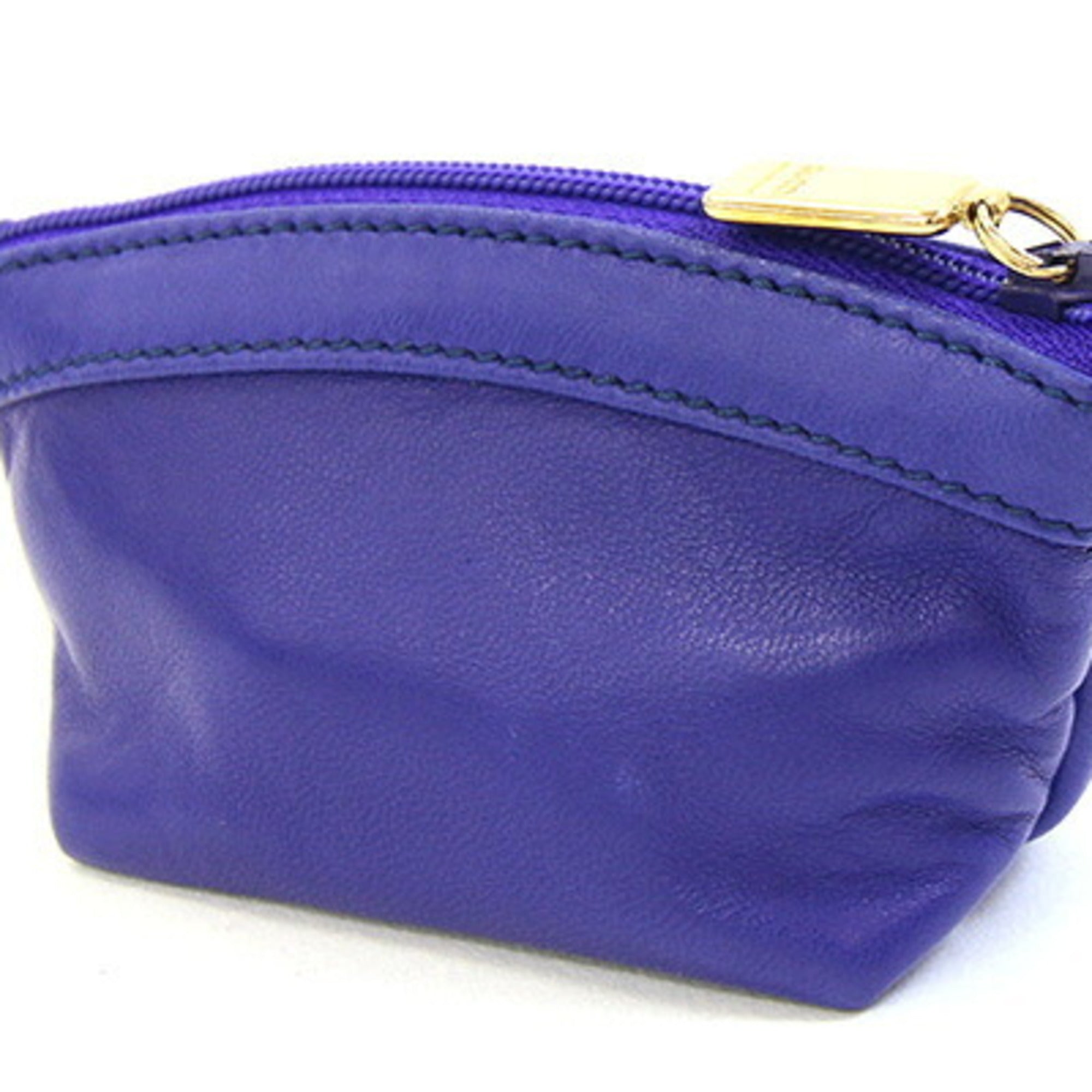 Gucci Blue Leather Coin Purse/Coin Case (Pre-Owned)