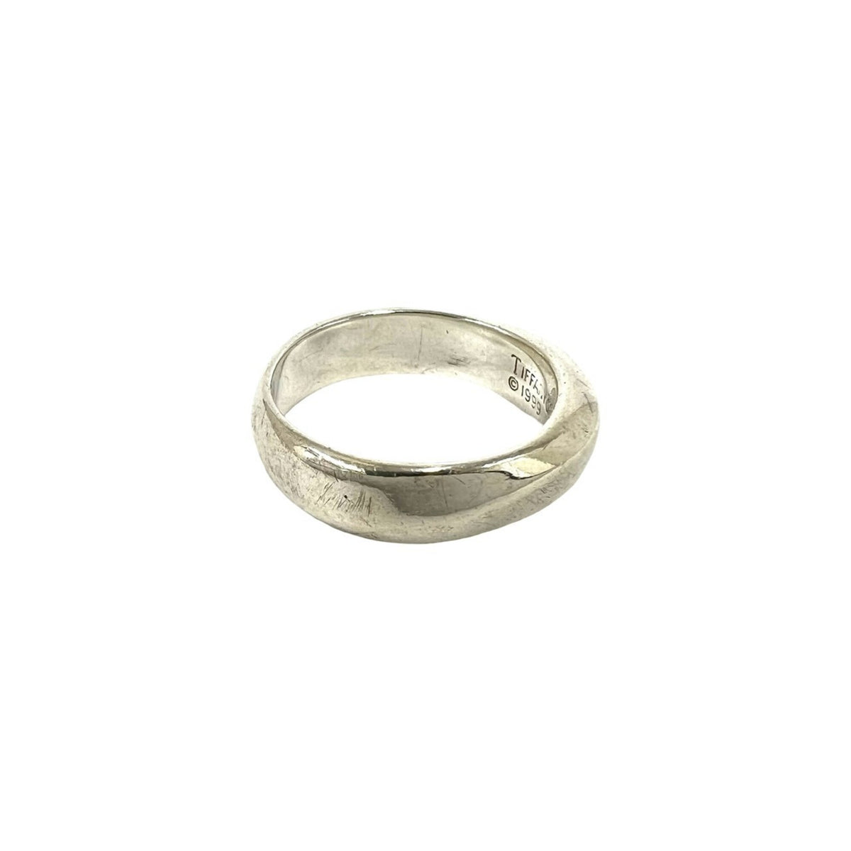 Tiffany Silver Silver 925 Band Ring (Pre-Owned)
