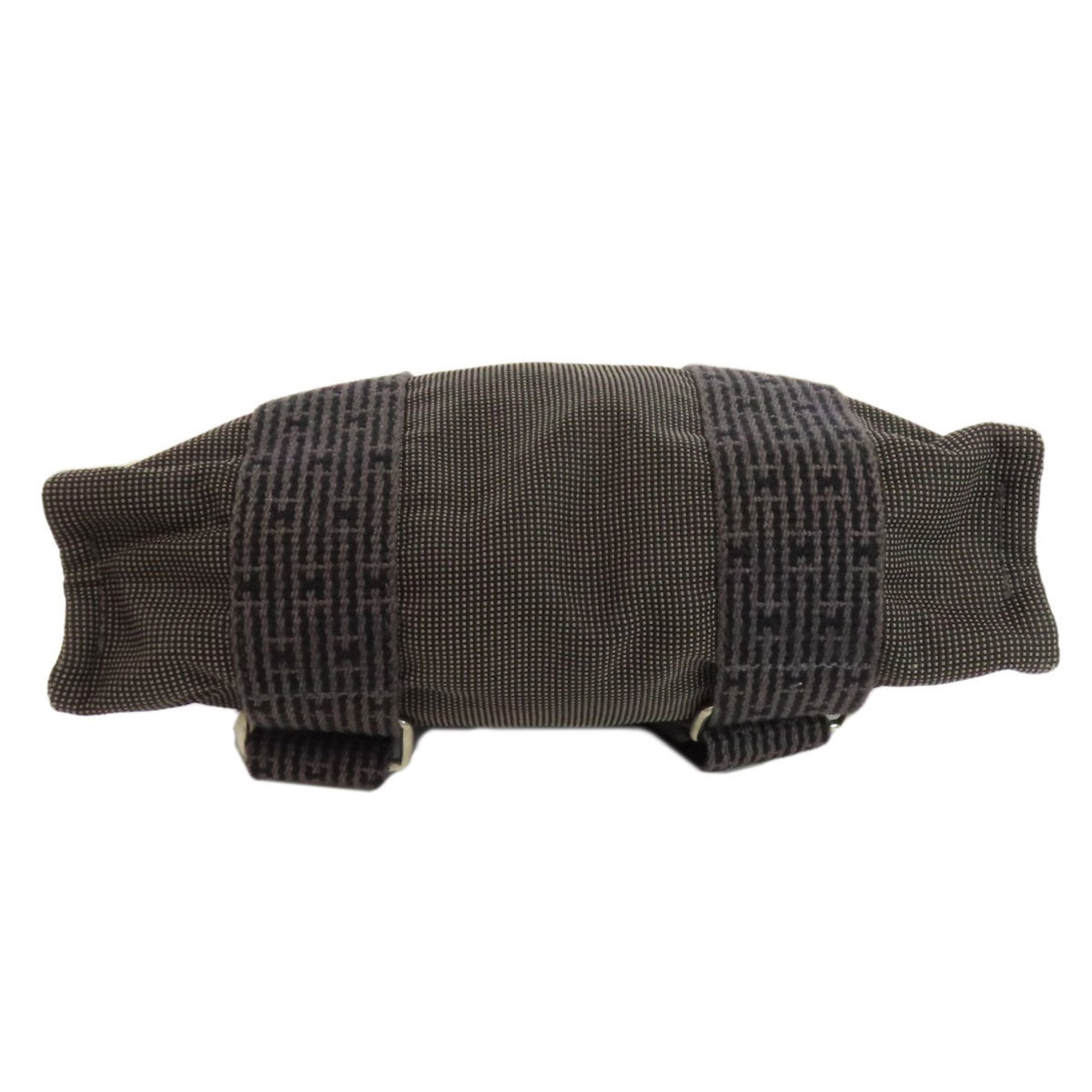 Hermes Her Line Gray Canvas Backpack (Pre-Owned)