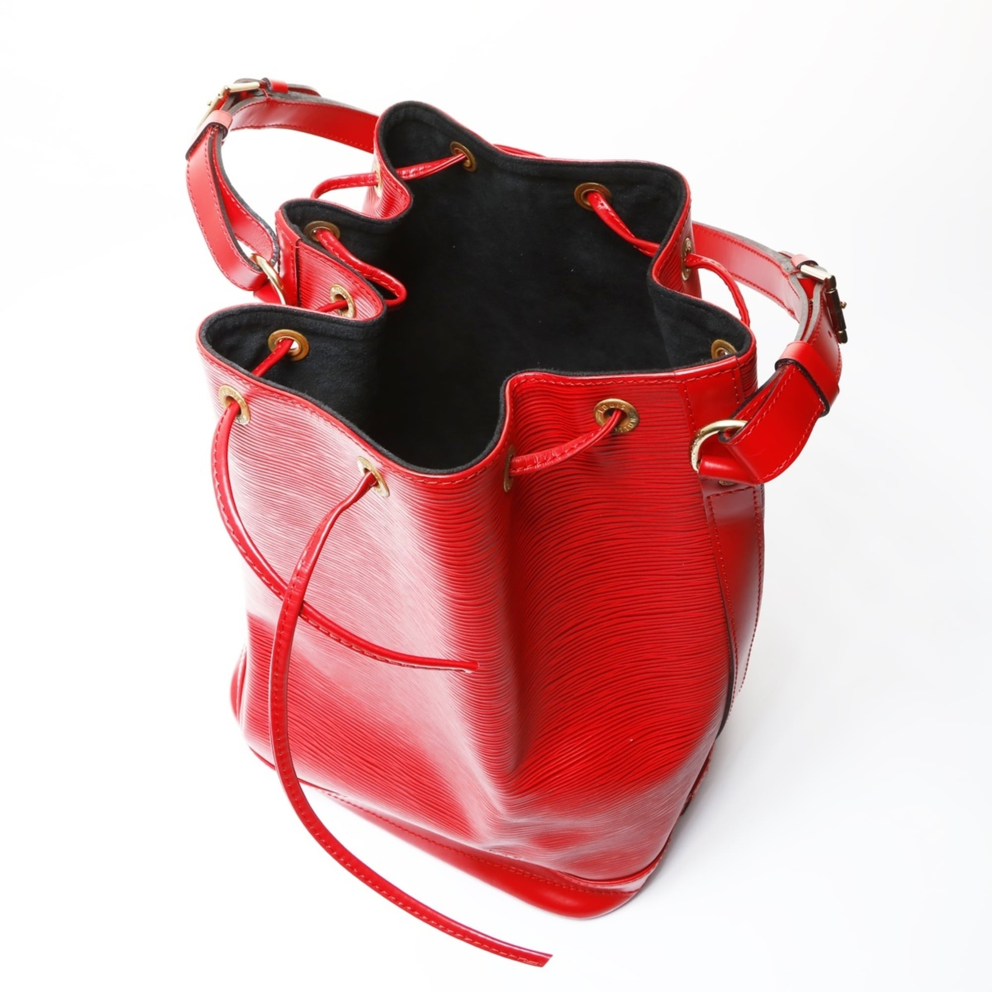 Louis Vuitton Red Color Epi Leather Shoulder Bag (Pre-Owned)