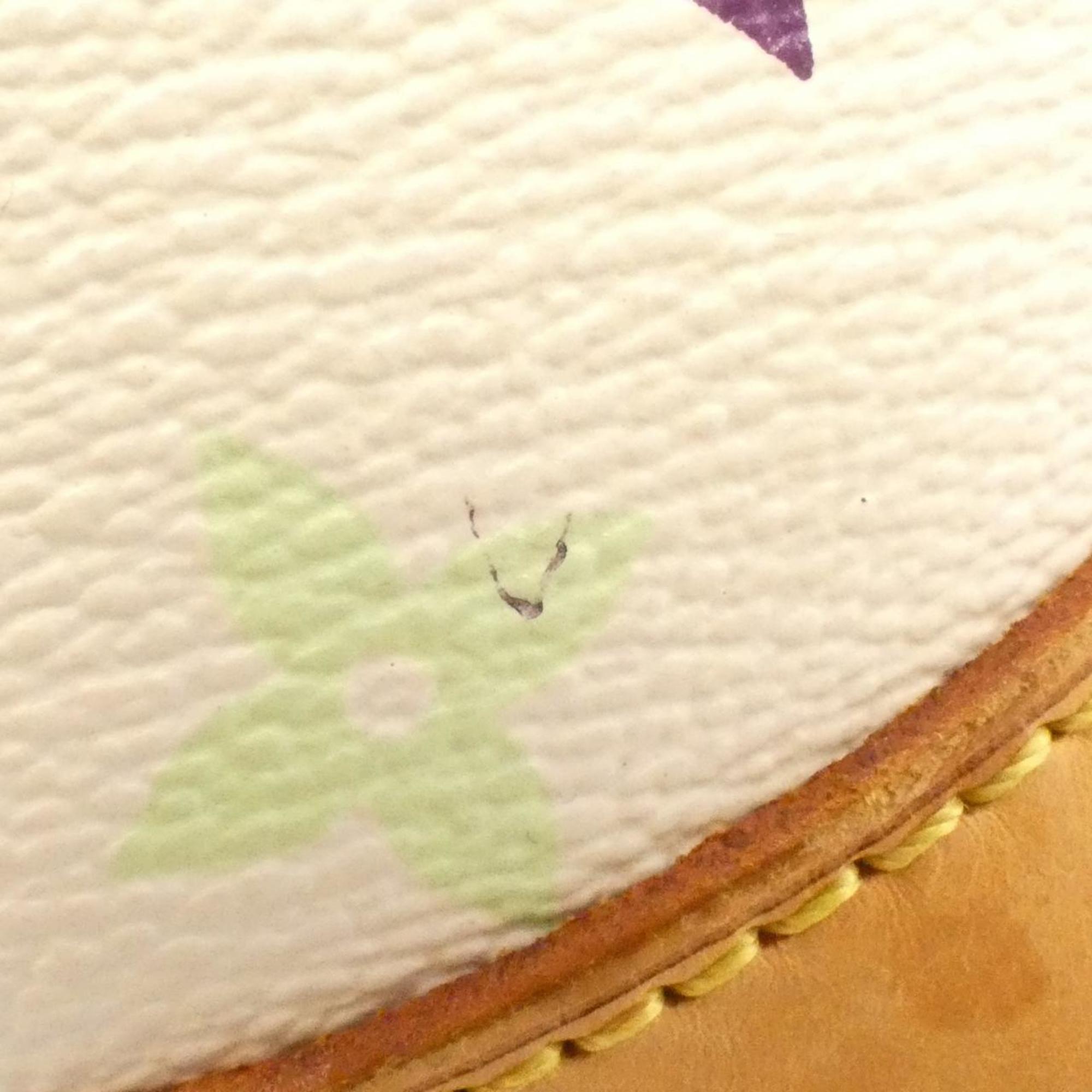 Louis Vuitton White Coated Canvas Handbag (Pre-Owned)