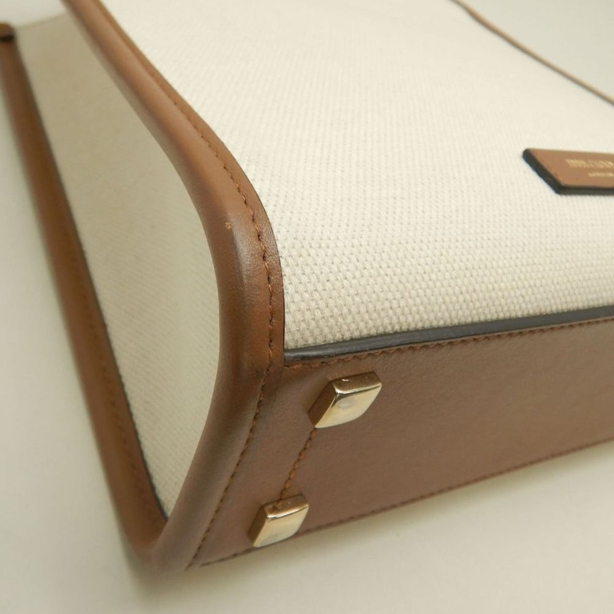 Jimmy Choo Brown Canvas Tote Bag (Pre-Owned)