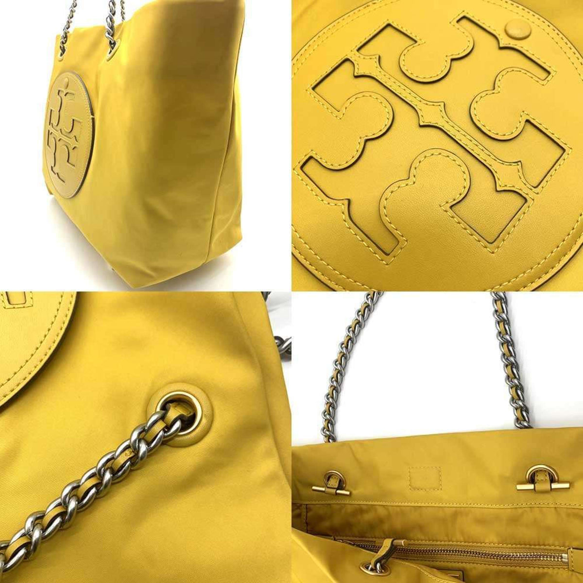 Tory Burch Yellow Nylon Tote Bag (Pre-Owned)