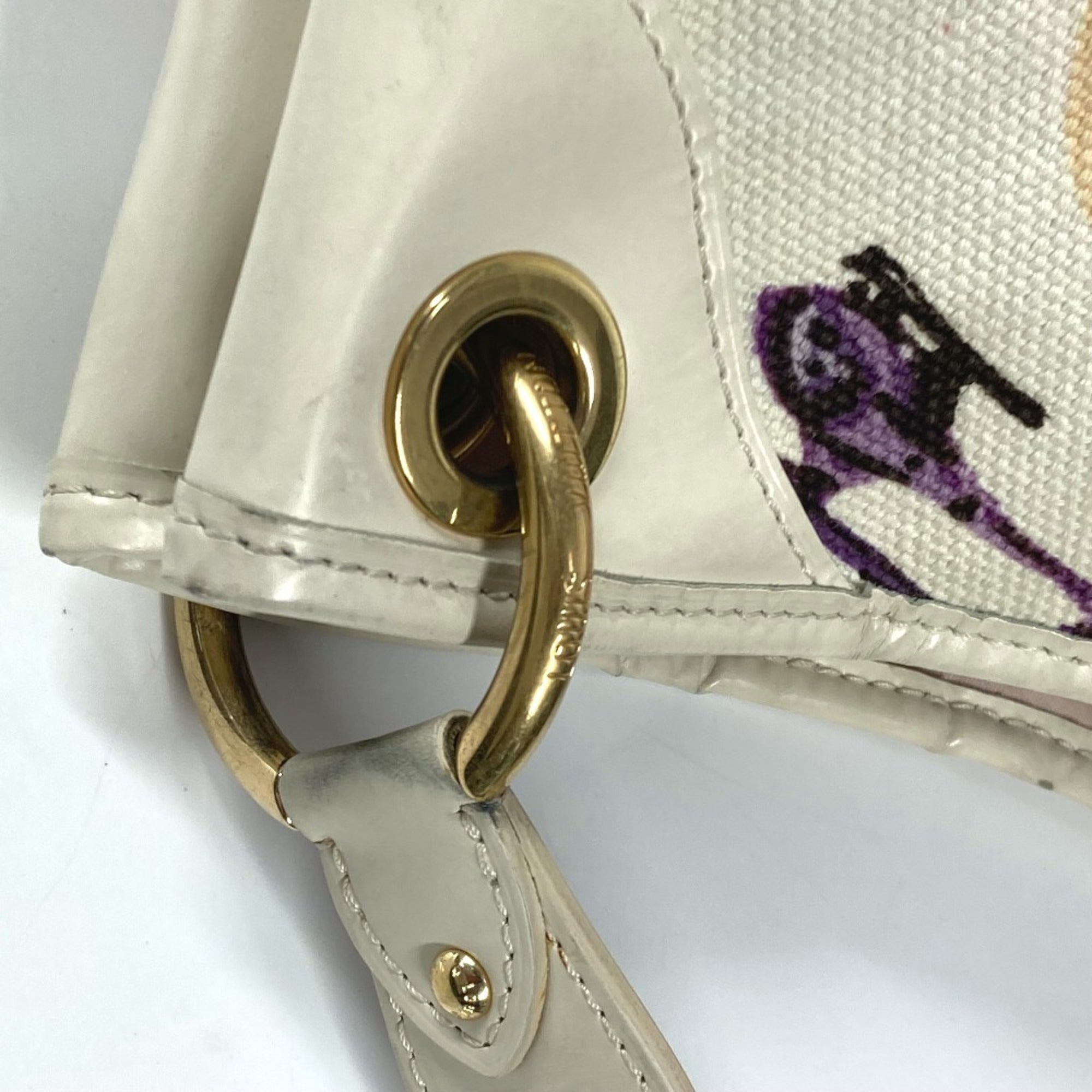 Louis Vuitton Multi-Color Leather Canvas Shoulder Bag (Pre-Owned)