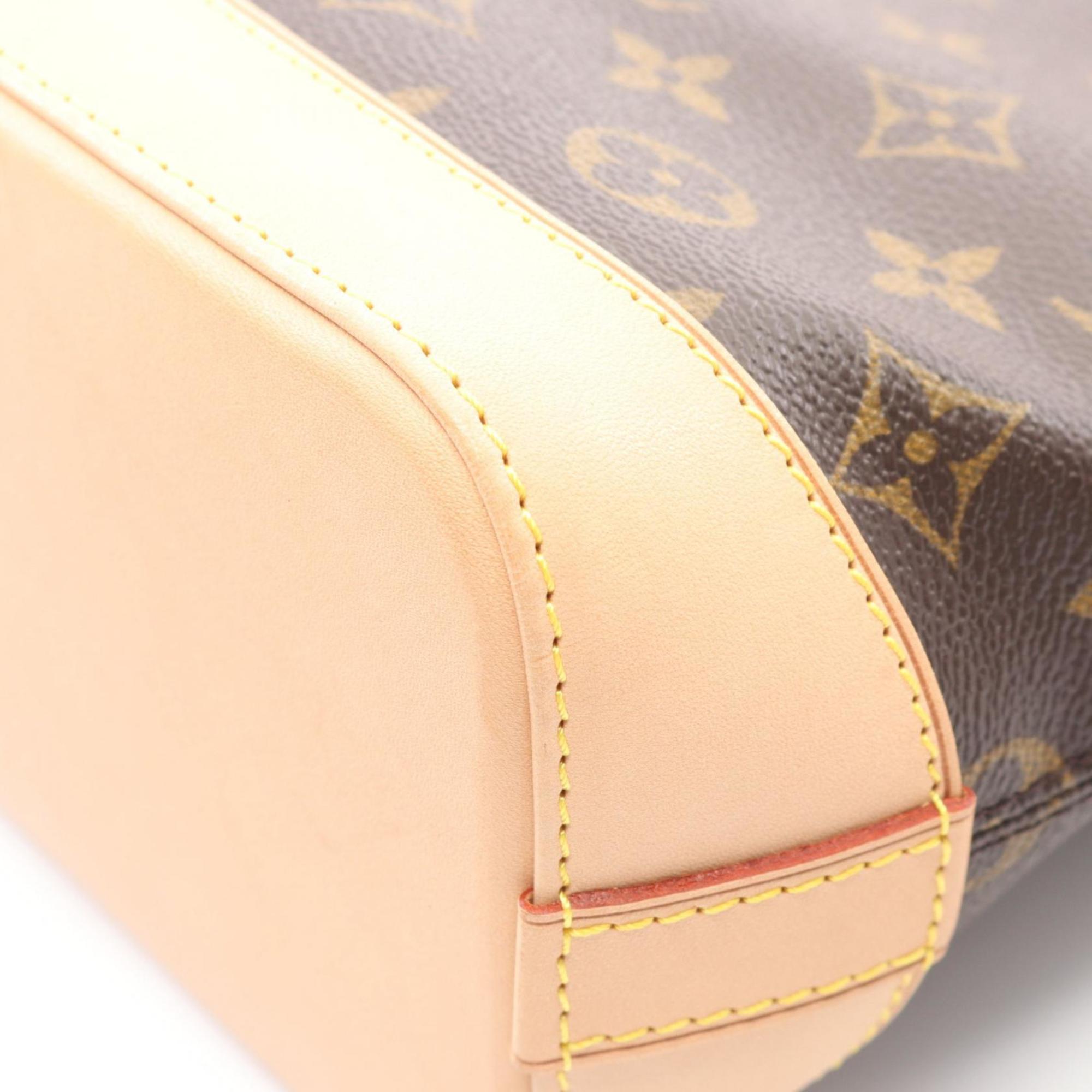 Louis Vuitton Brown Monogram Coated Canvas Leather Handbag (Pre-Owned)
