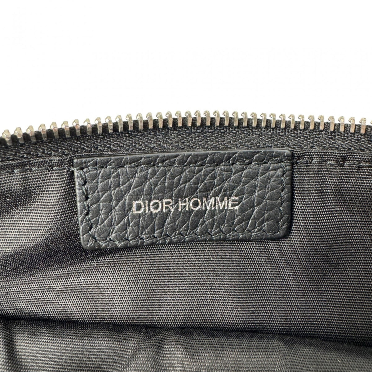 Dior Homme Black Leather Clutch Bag (Pre-Owned)