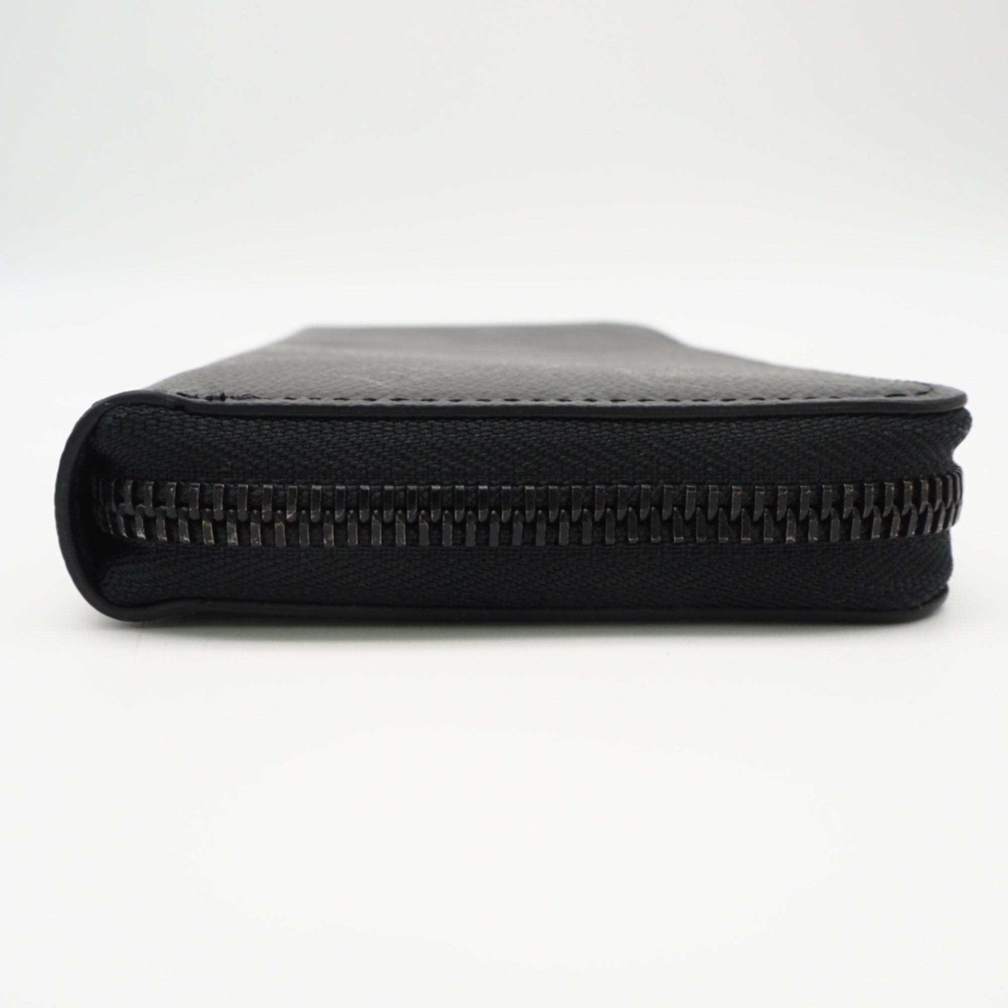 Louis Vuitton Monogram Black Coated Canvas Long Wallet (Bi-Fold) (Pre-Owned)