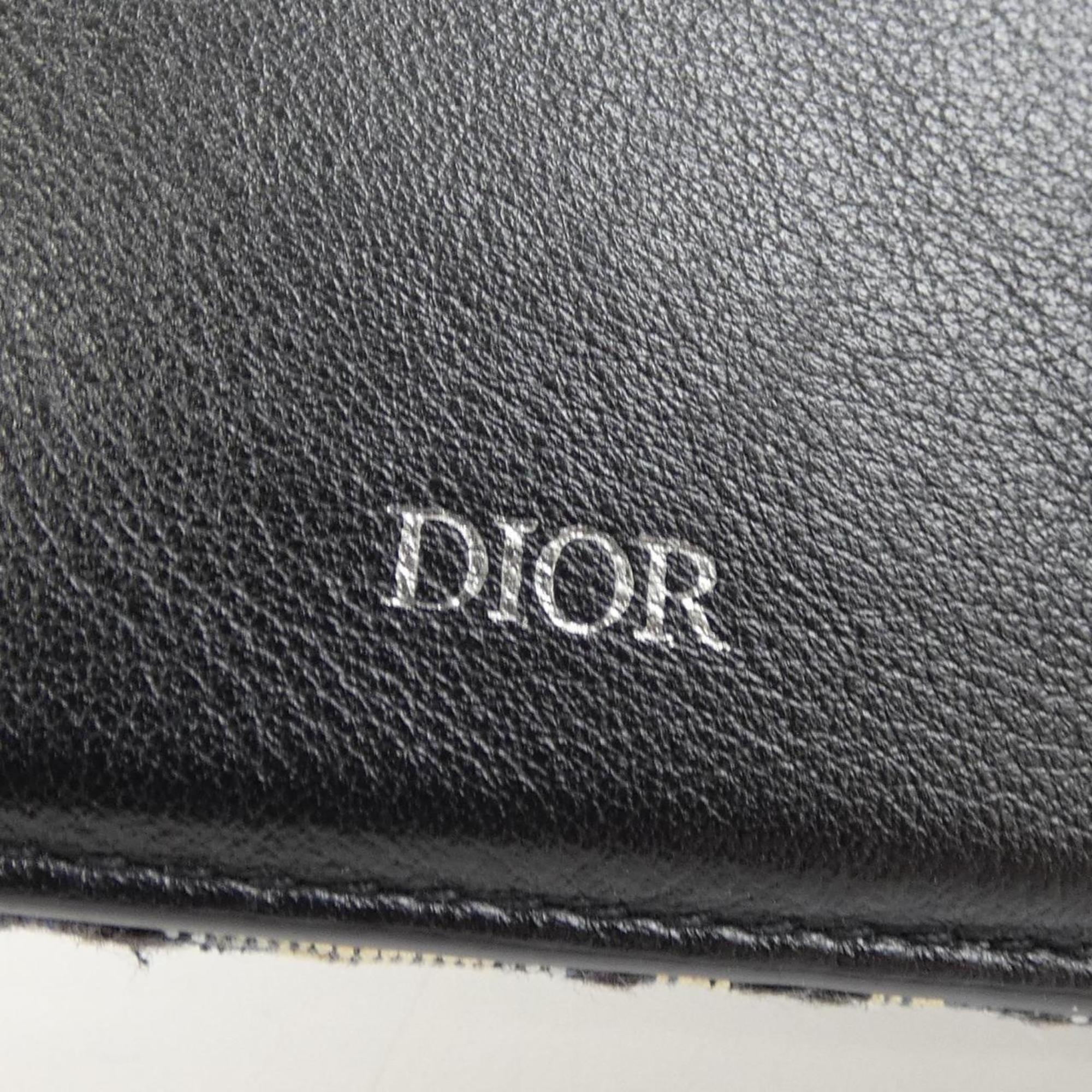 Christian Dior Beige Black Navy Wallet (Bi-Fold) (Pre-Owned)