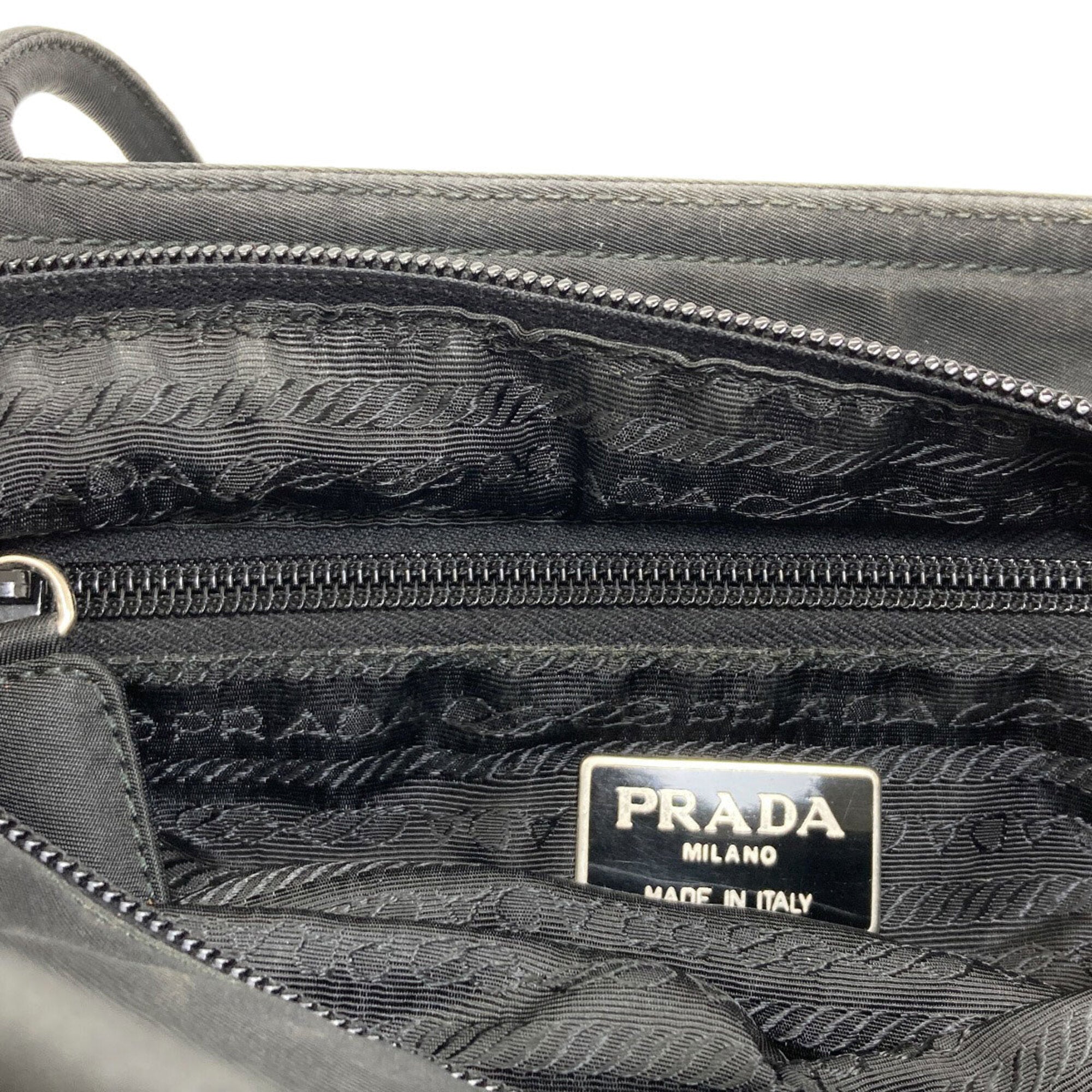 Prada Black Nylon Tote Bag (Pre-Owned)