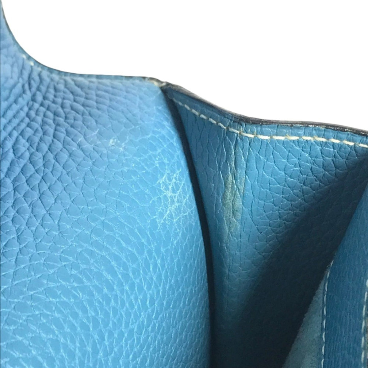 Hermes Blue Taurillon Clemence Leather Briefcase Handbag (Pre-Owned)