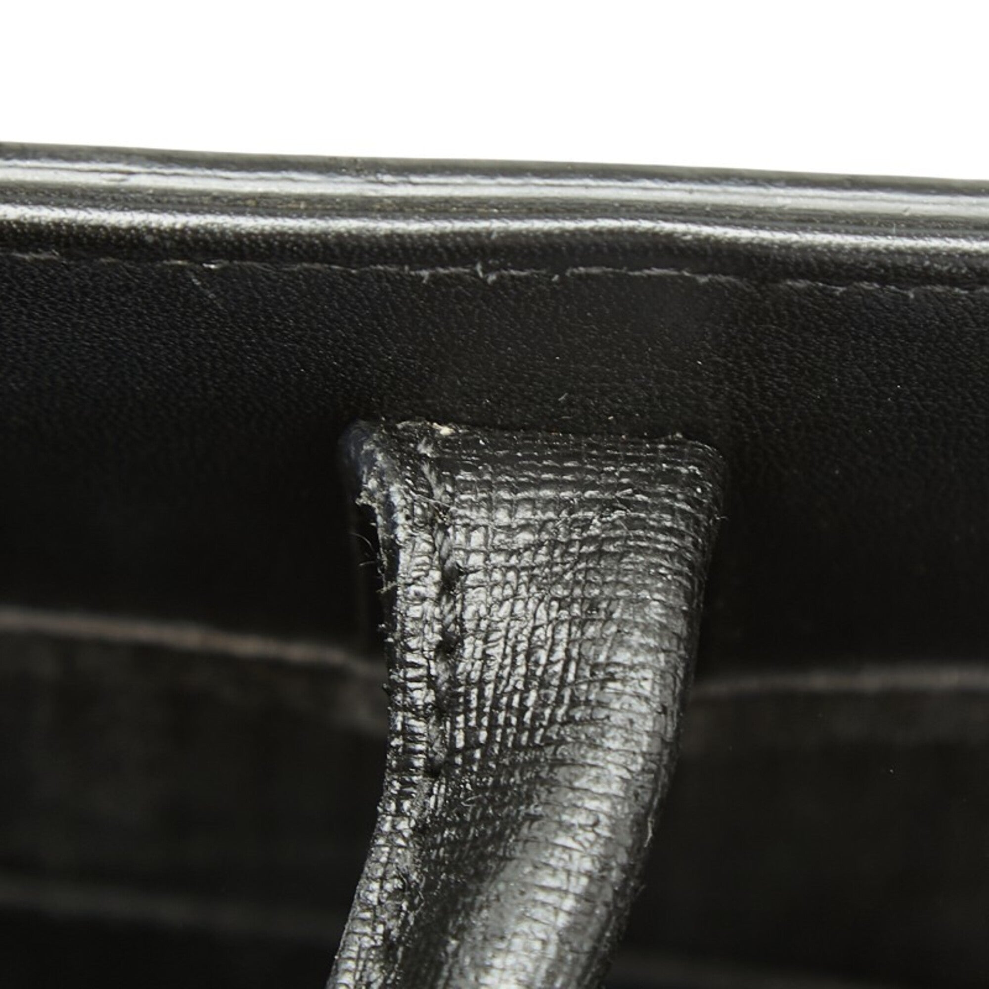 Fendi 2Jours Black Leather Handbag Shoulder Bag (Pre-Owned)