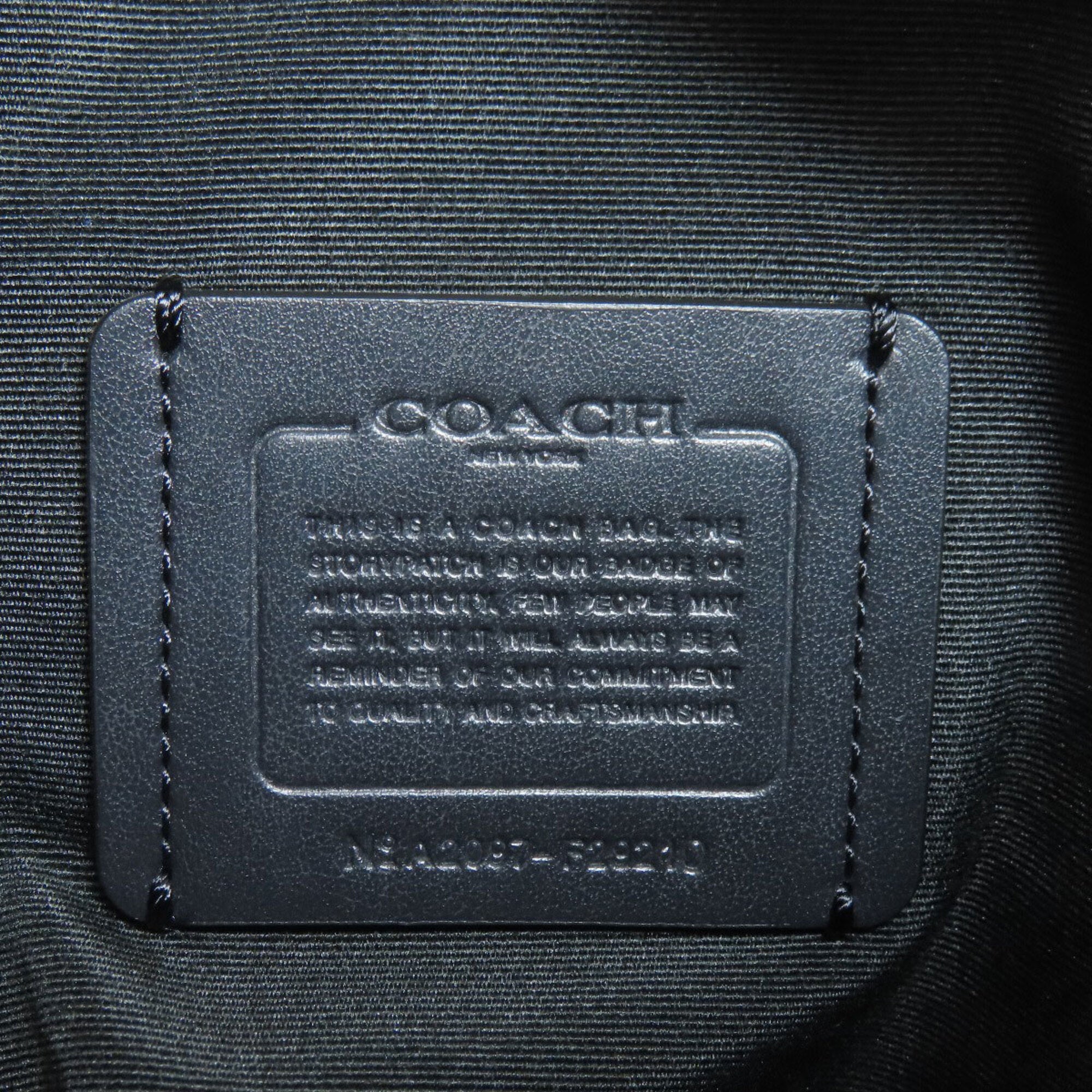 Coach Signature Black Pvc Shoulder Bag (Pre-Owned)