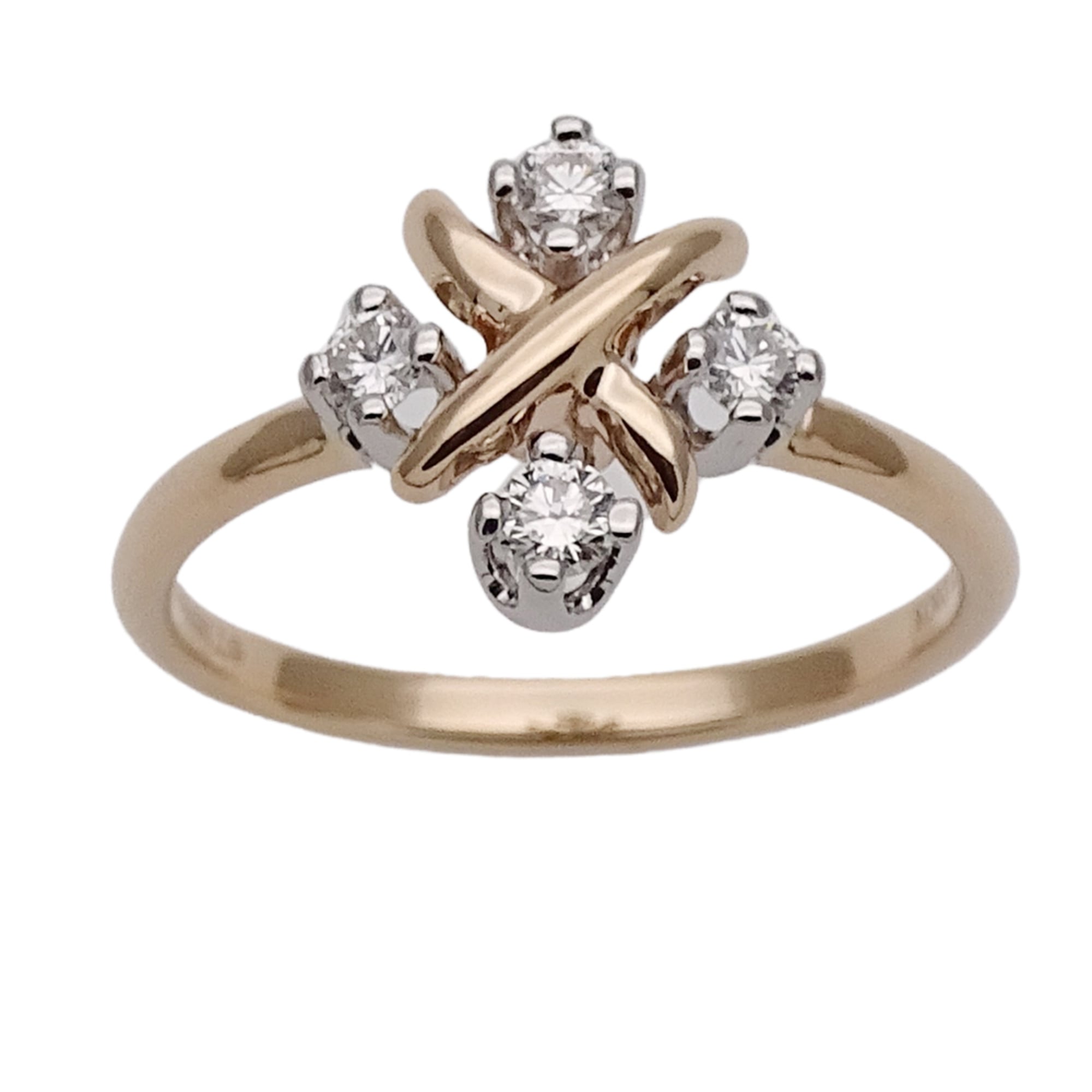 Tiffany Pink Gold Pink Gold (18K) Platinum 950 Band Ring (Pre-Owned)