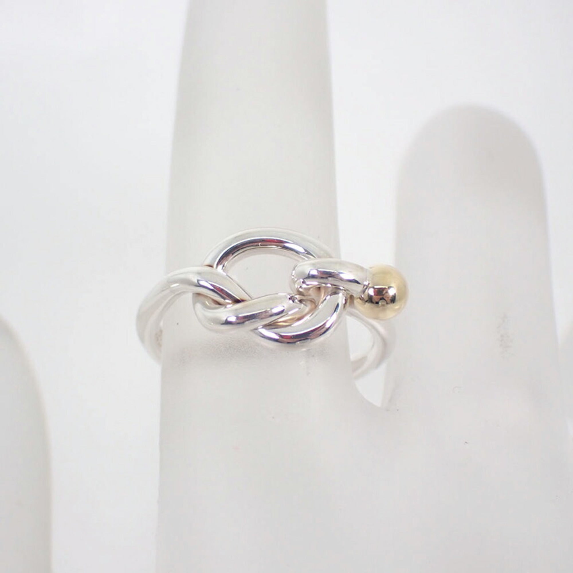 Tiffany Yellow Gold (18K) Sterling Silver 925 Band Ring (Pre-Owned)