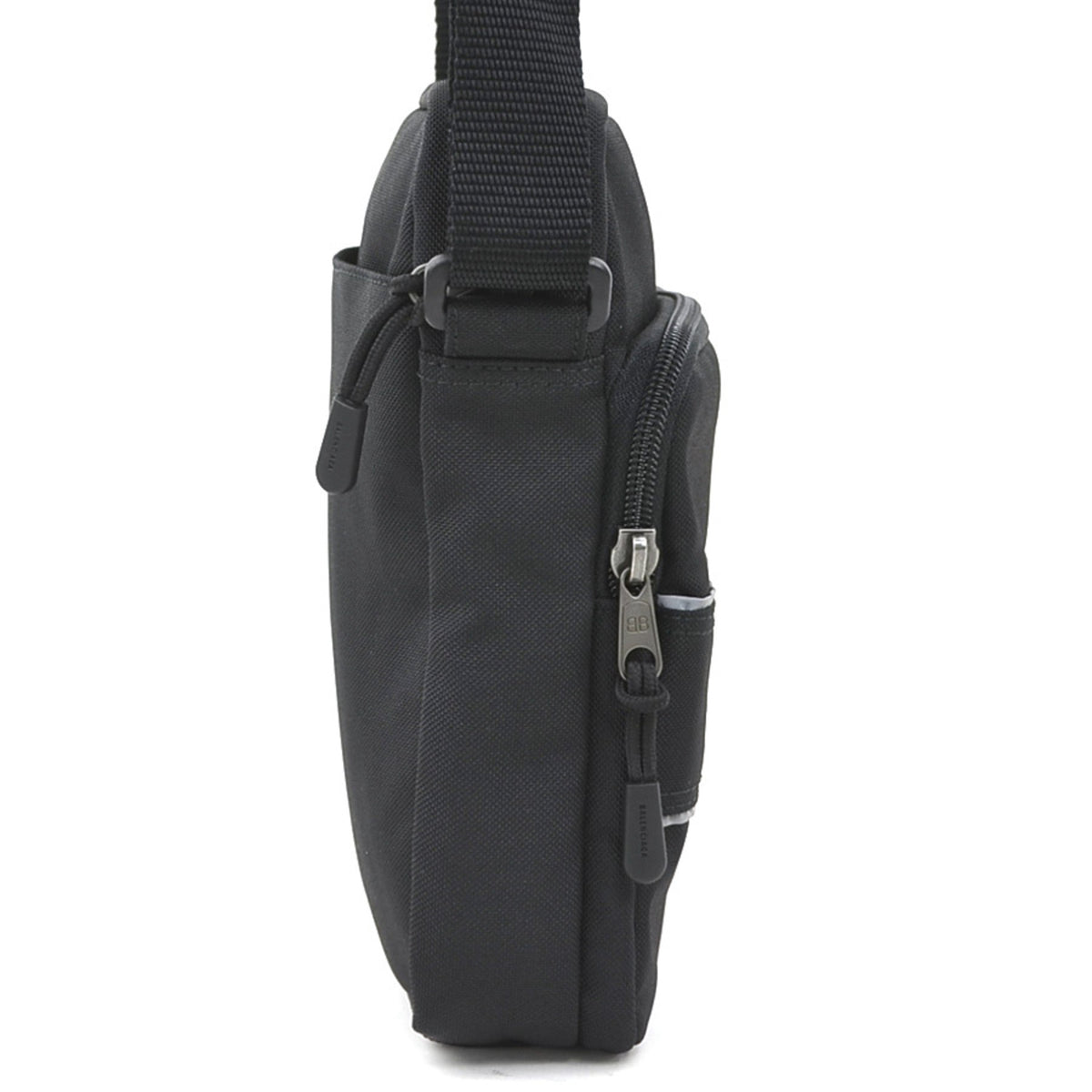 Balenciaga Black Nylon Messenger Bag Shoulder Bag (Pre-Owned)