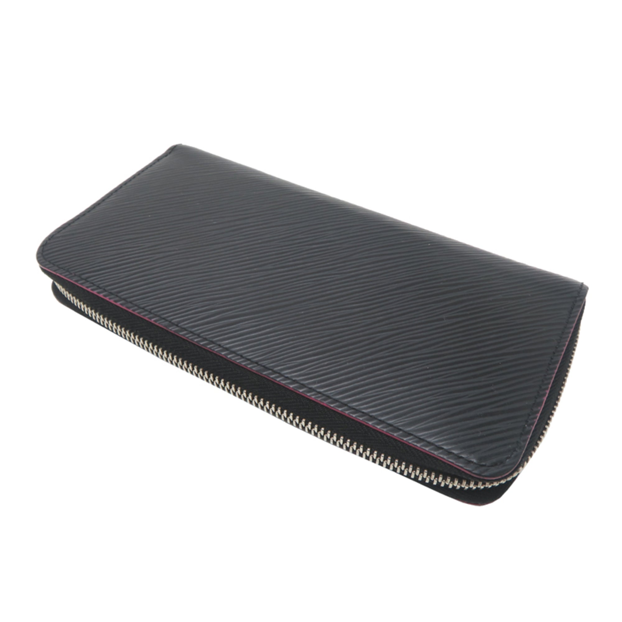 Louis Vuitton Black Noir Epi Leather Long Wallet (Bi-Fold) (Pre-Owned)